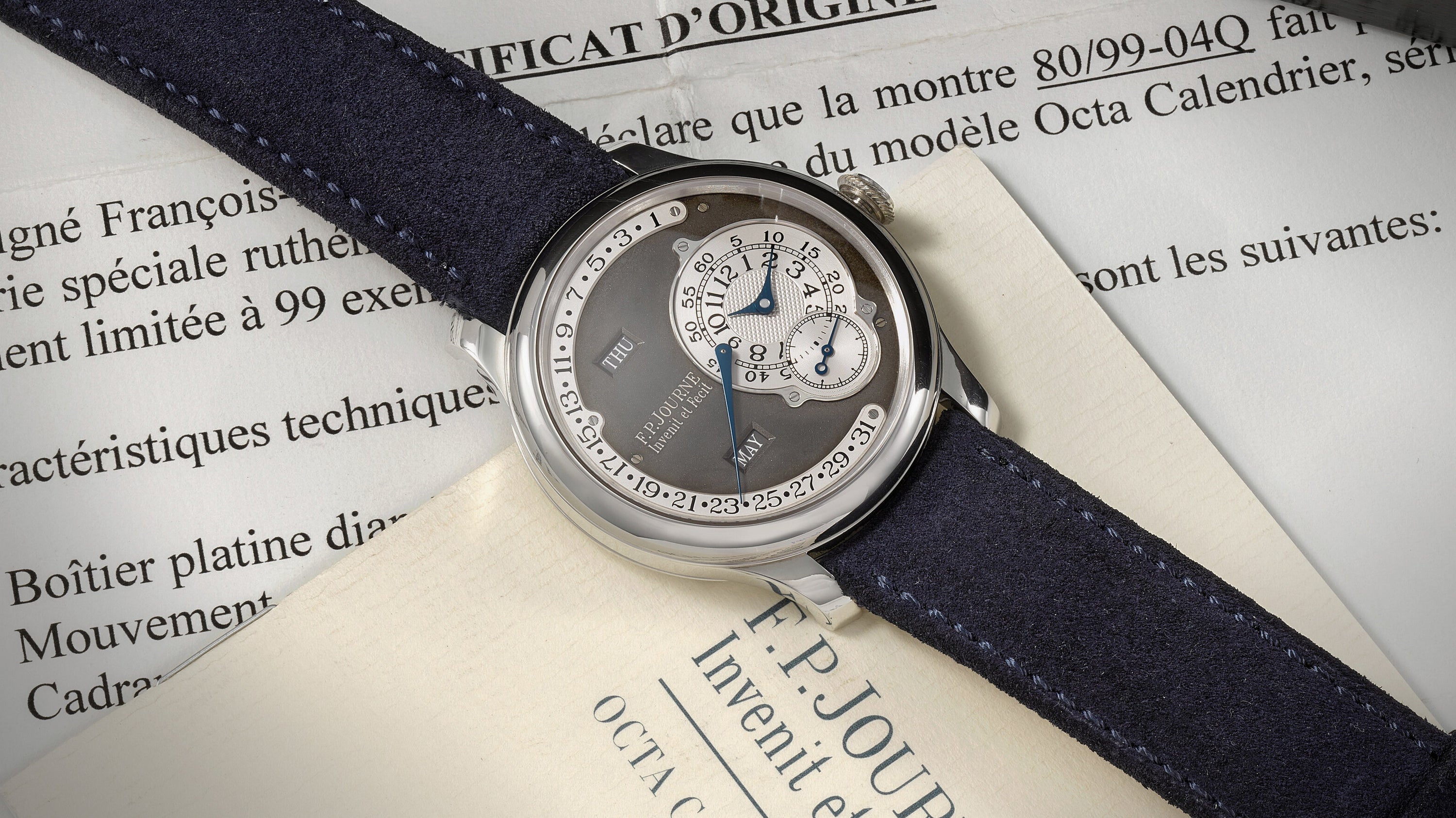 Ruthenium FP Journe Octa Calendrier