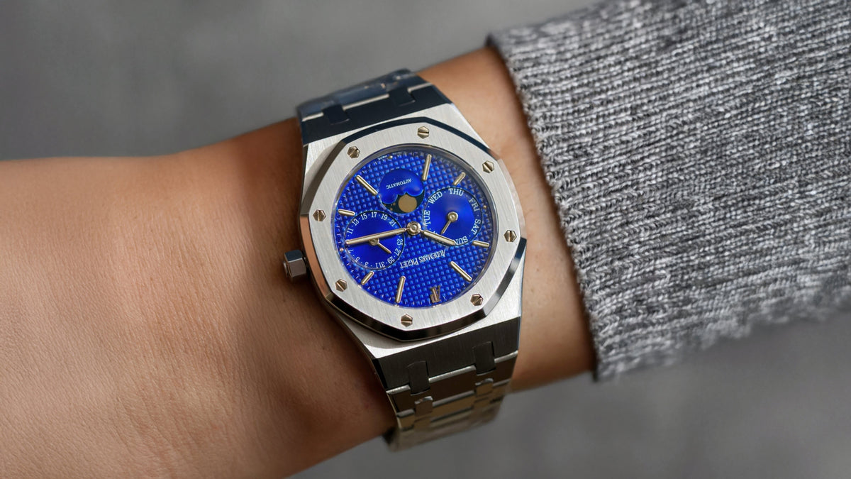 'Yves Klein' Dial 25594ST Audemars Piguet Royal Oak Day Date Moonphase