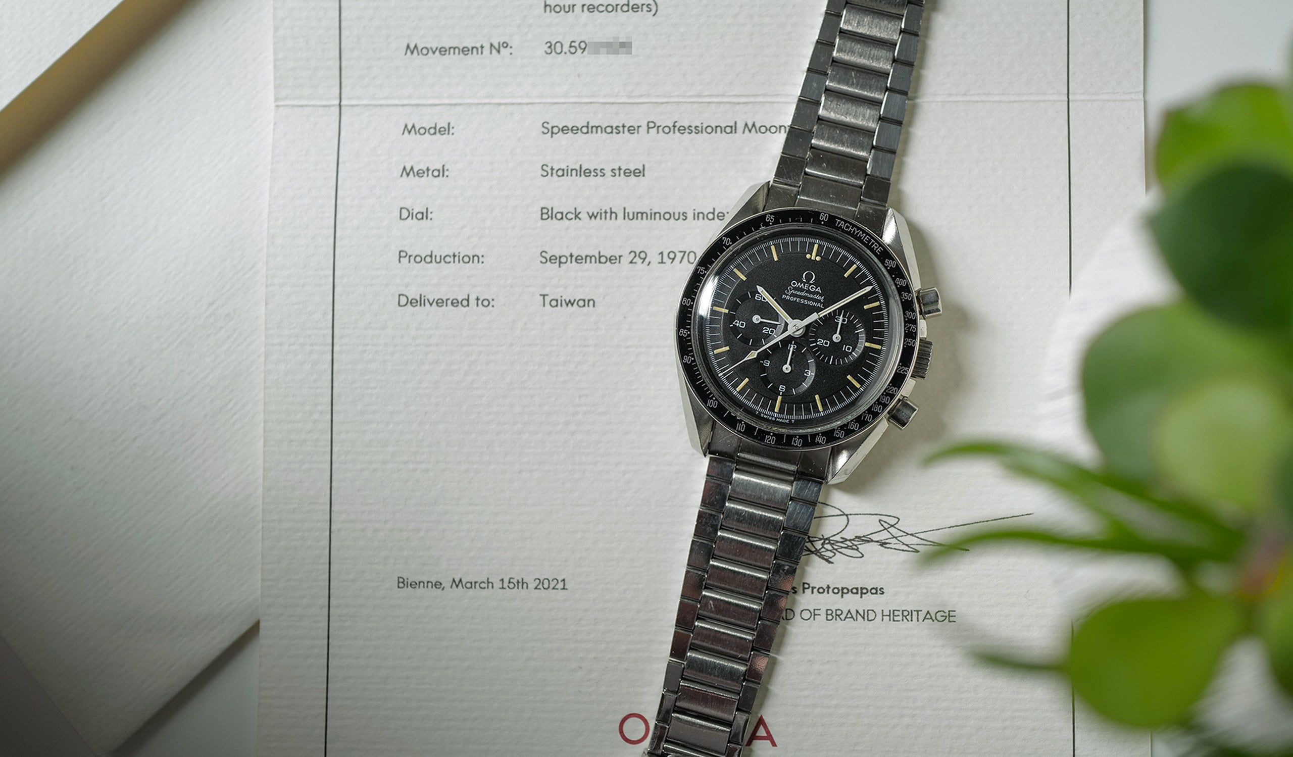 '220 Error' Bezel 145.022-69 Omega Speedmaster