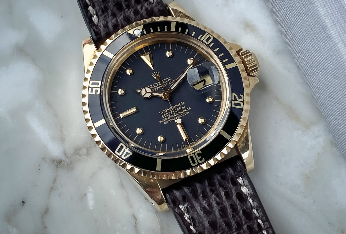 Rolex-Submariner-1608/8-Yellow-Gold
