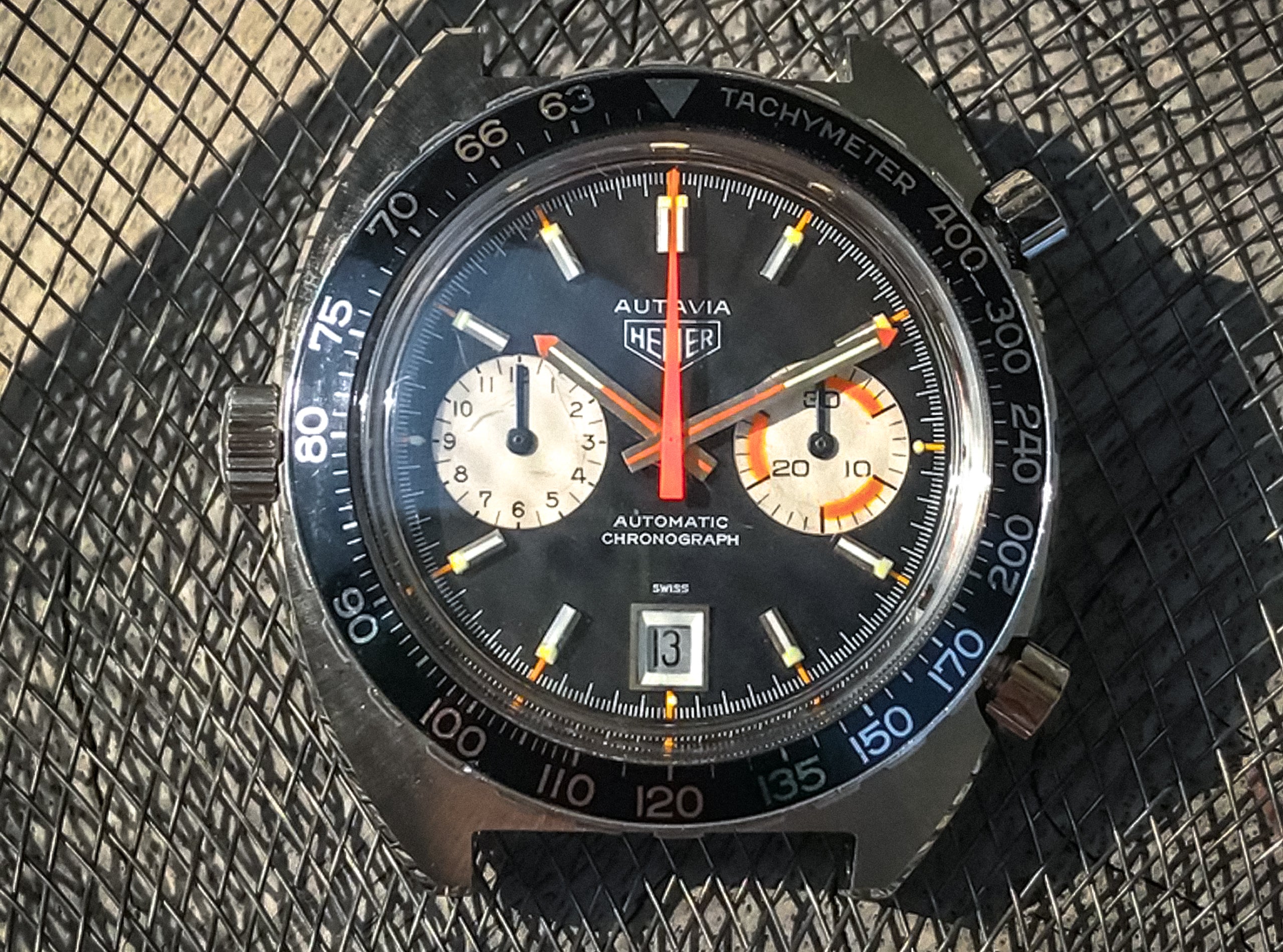 アジア　1 Heuer 1163 'Orange Boy' Autavia – Hairspring