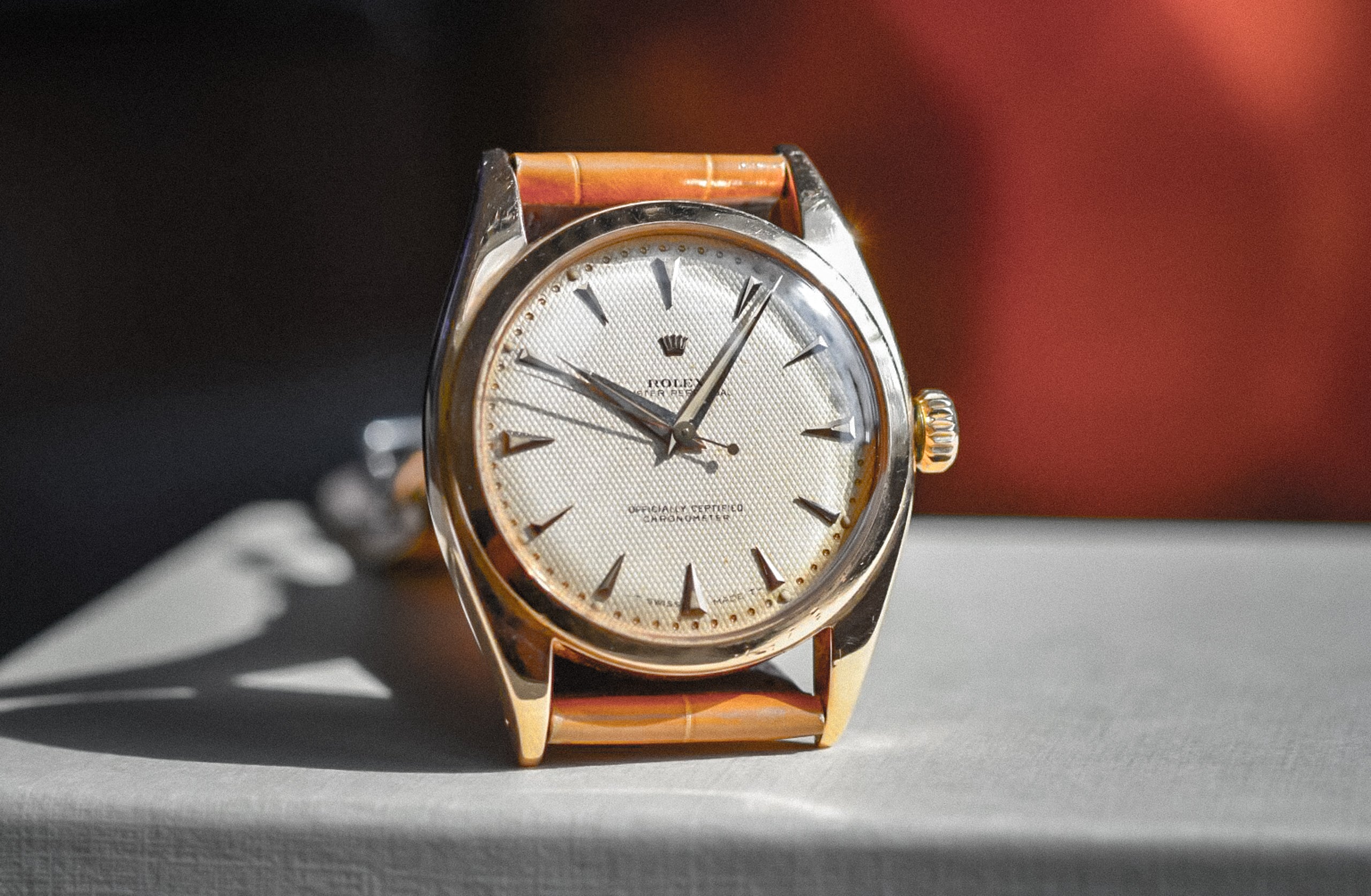 Rolex Oyster Perpetual 6088 in Rose Gold – Hairspring Rolex Oyster Perpetual 6088 in Rose Gold – Hairspring