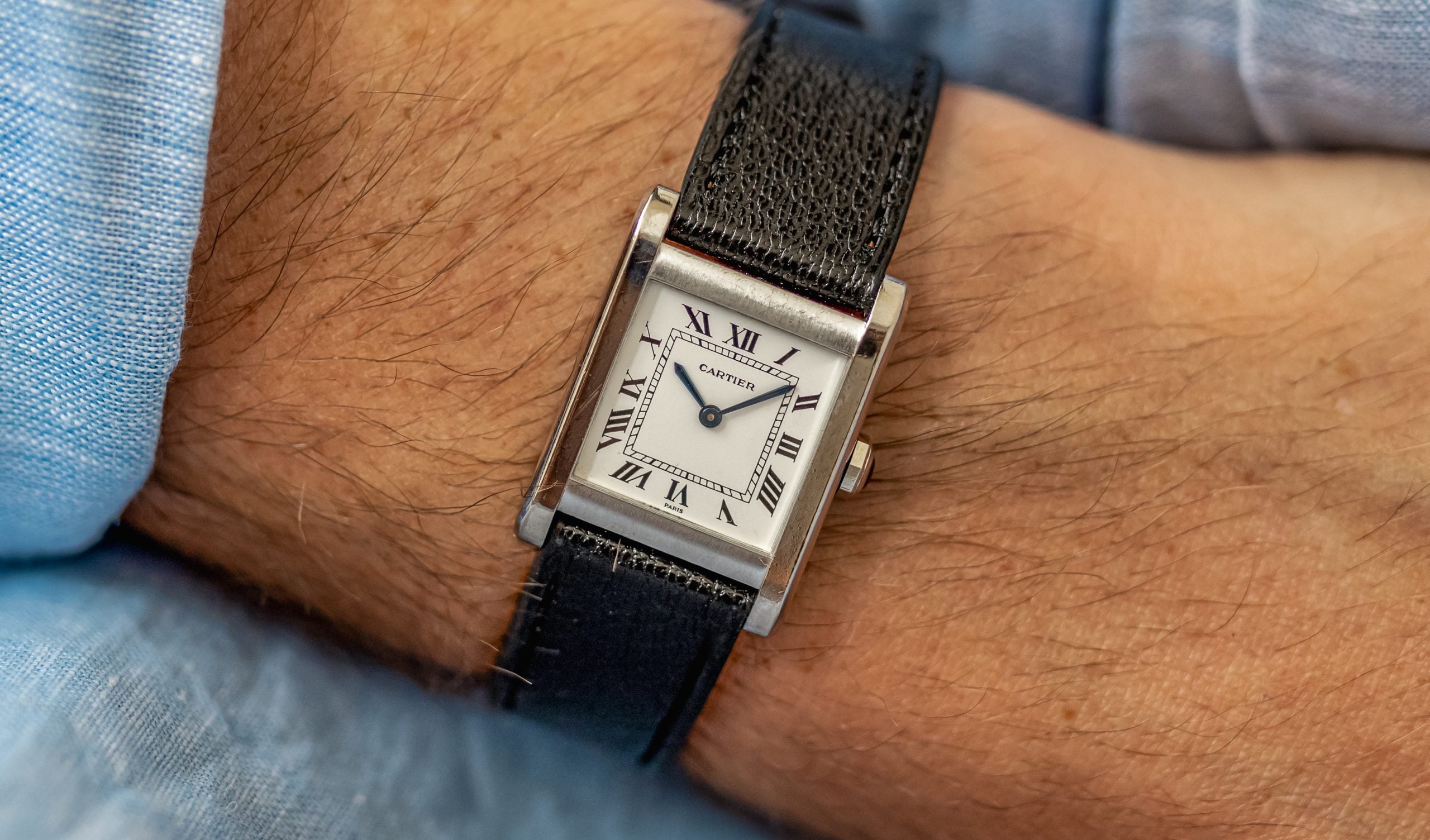 78092 Cartier Tank Normale in White Gold – Hairspring