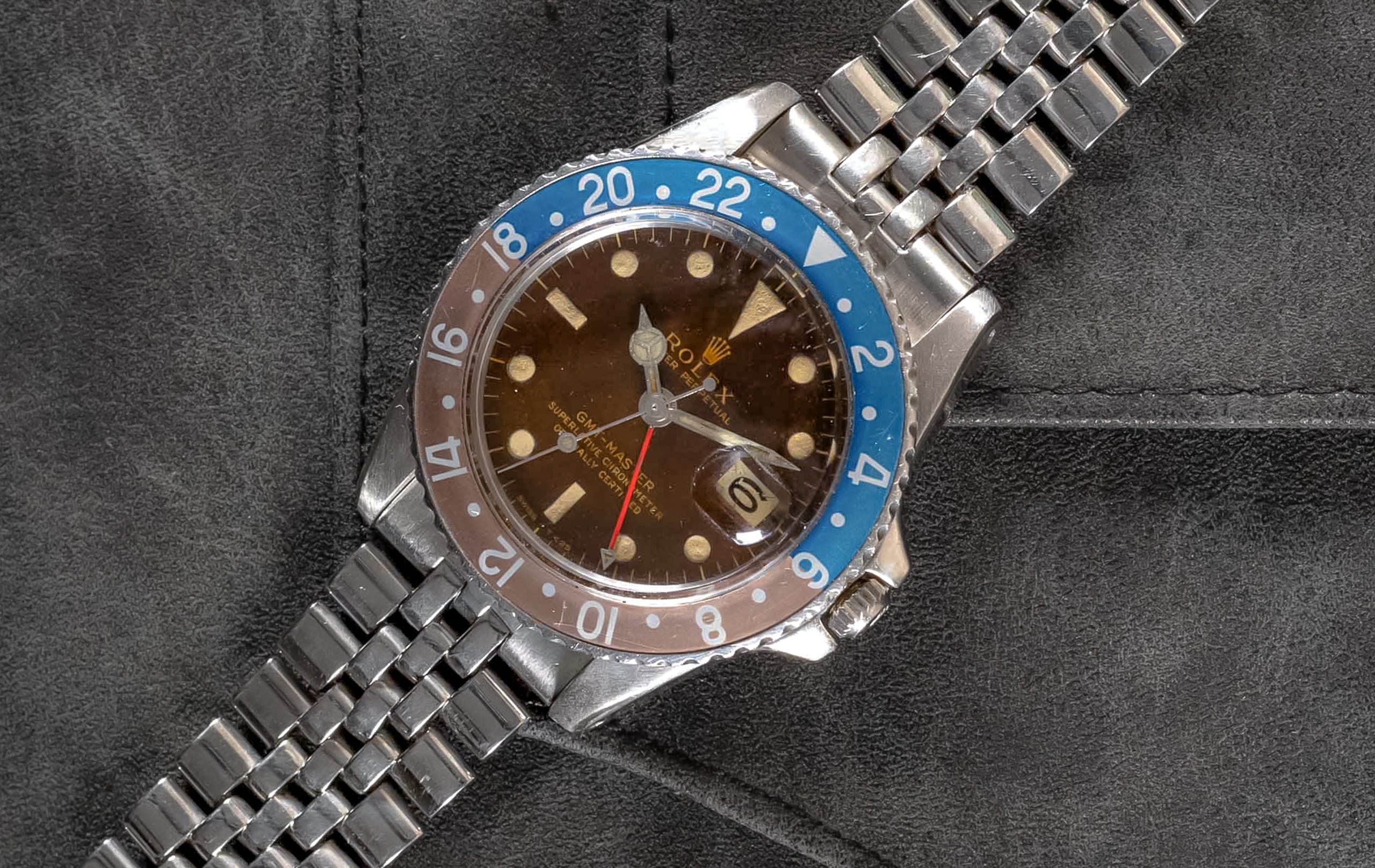 幸運ロータス　確認用ページ ロレックス GMTマスター Ref-1675 Gilt/Gloss Dial Guarantee & Box