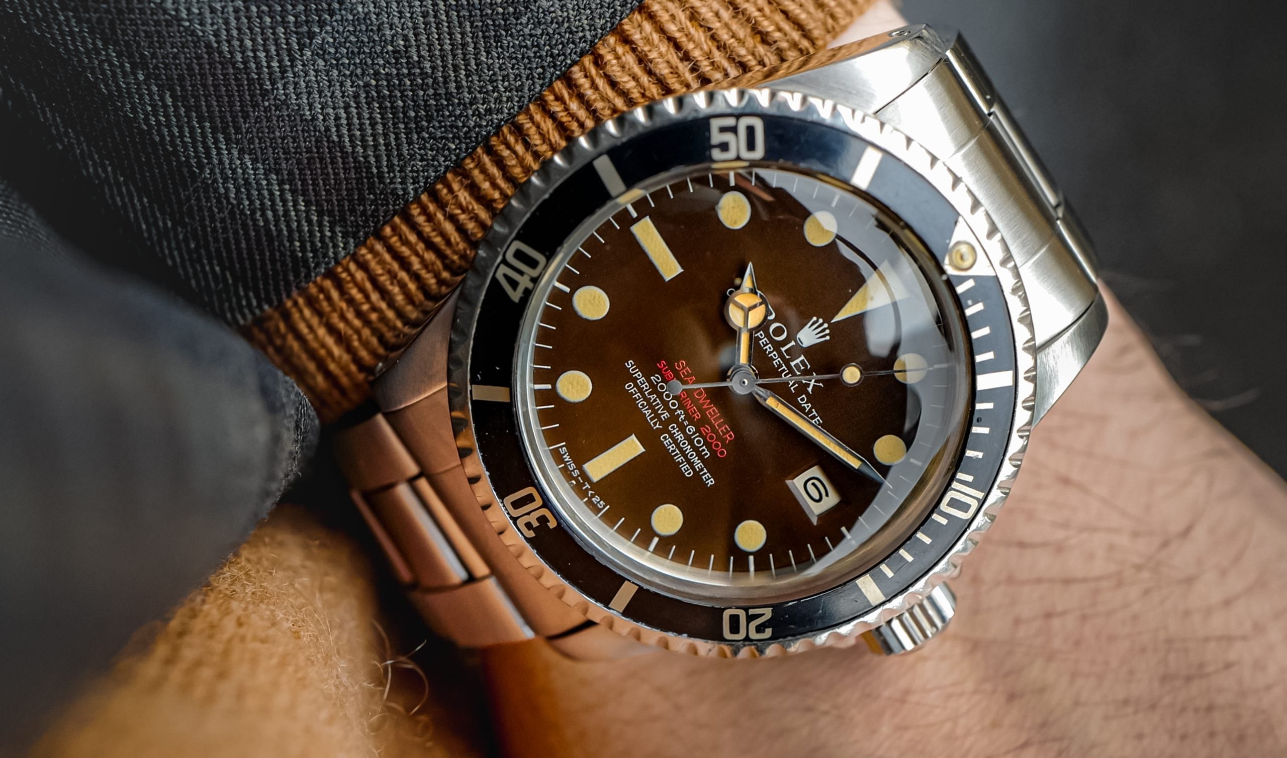 テルル Tropical Dial 1665 'Double Red' Rolex Sea-Dweller – Hairspring
