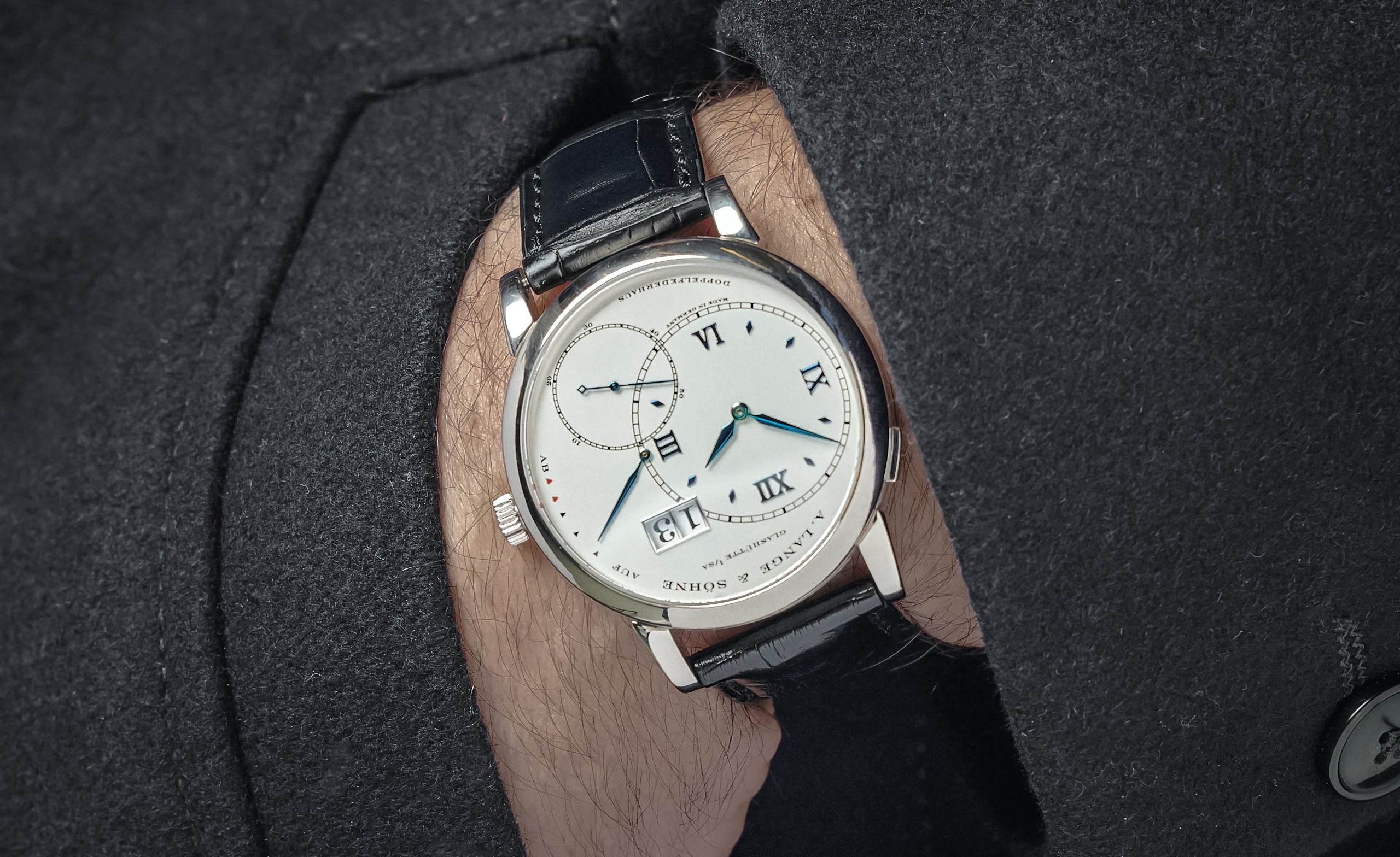 Blue Italia' 115.046 A. Lange & Söhne Grand Lange 1 – Hairspring