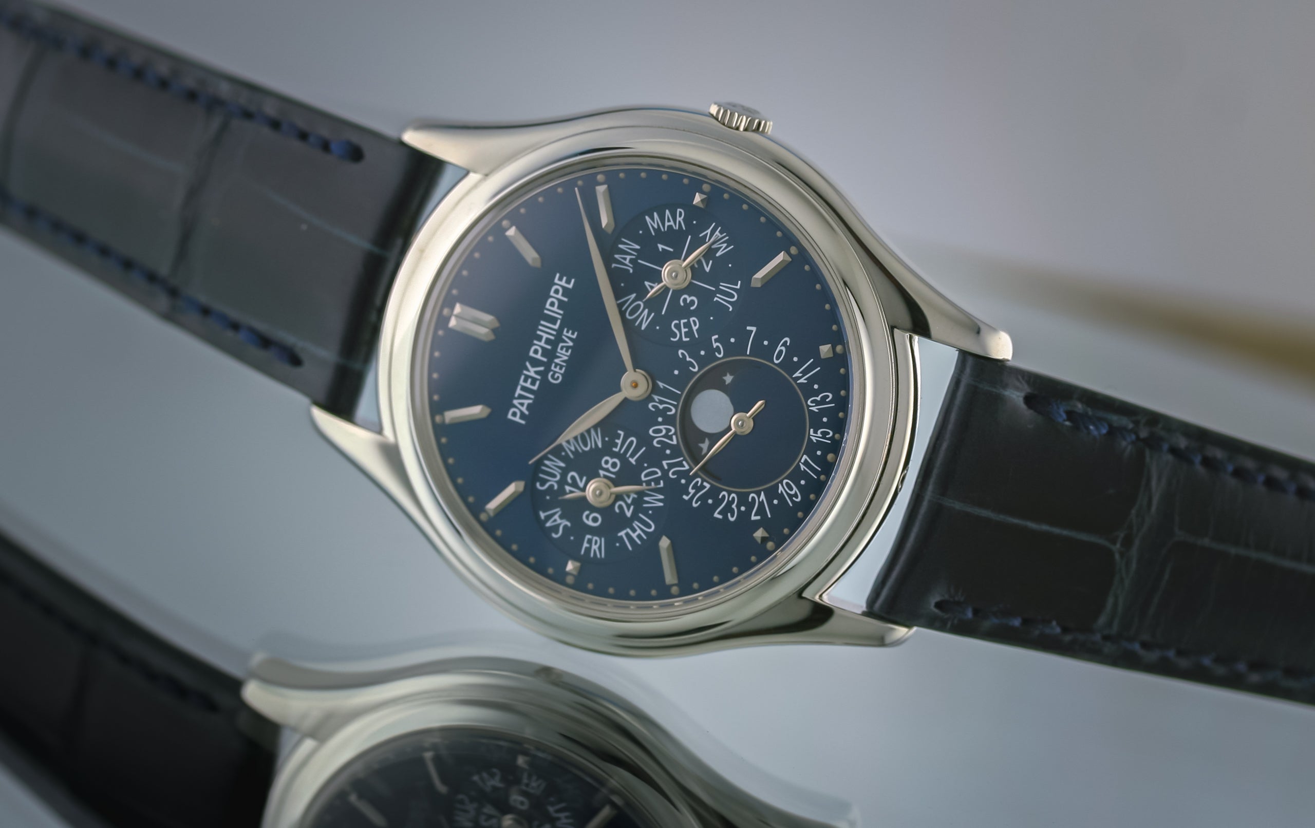 1 of 2 Known, Blue Dial 3940P-027 Patek Philippe Perpetual