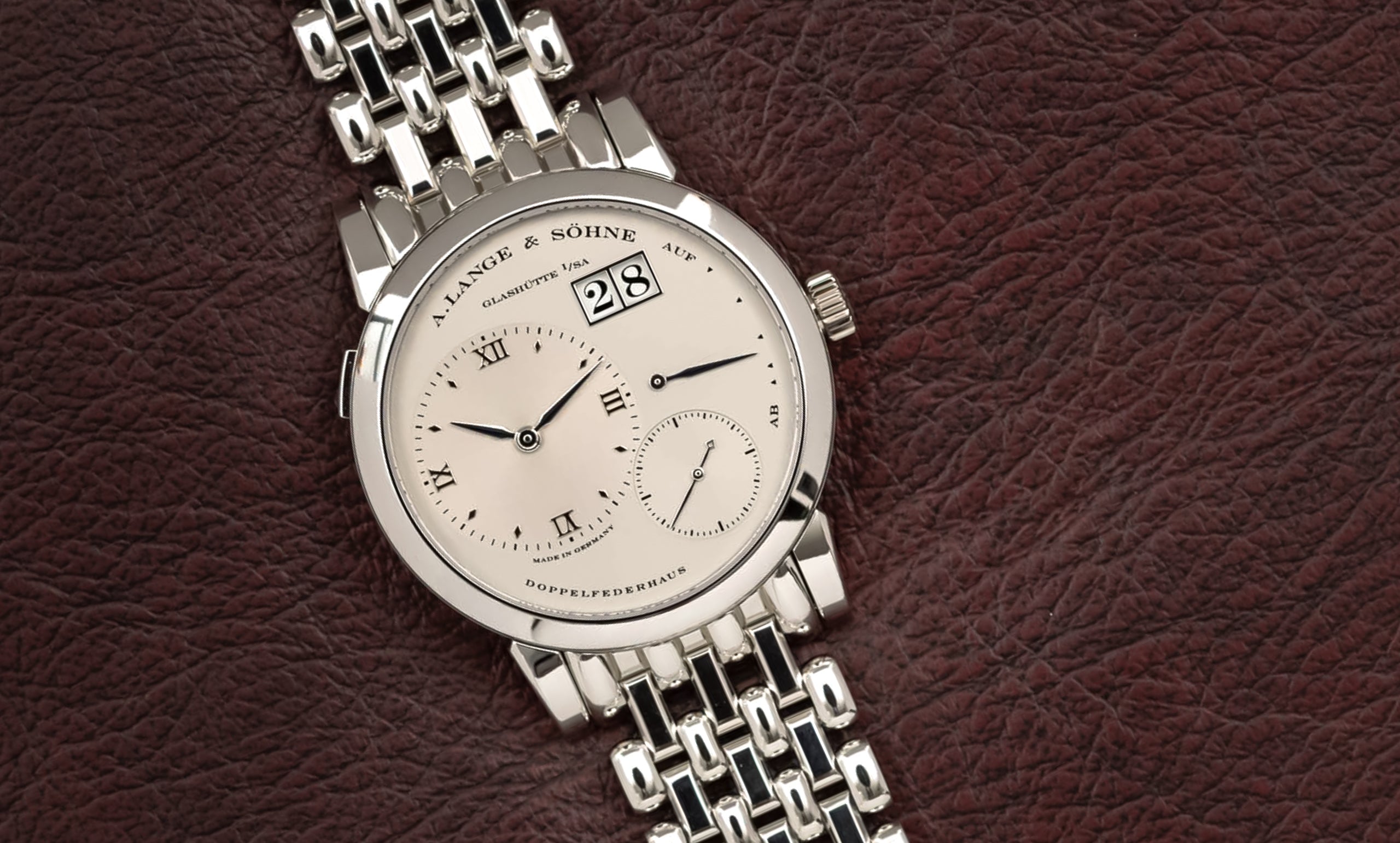 101.325 Lange 1 'Stealth' PT on Wellendorff Bracelet – Hairspring