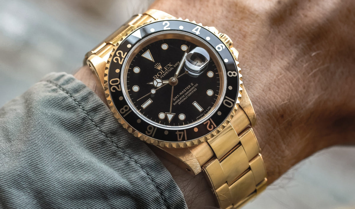 Source example attributed to Rolex 16718 · Black/gold / Black
