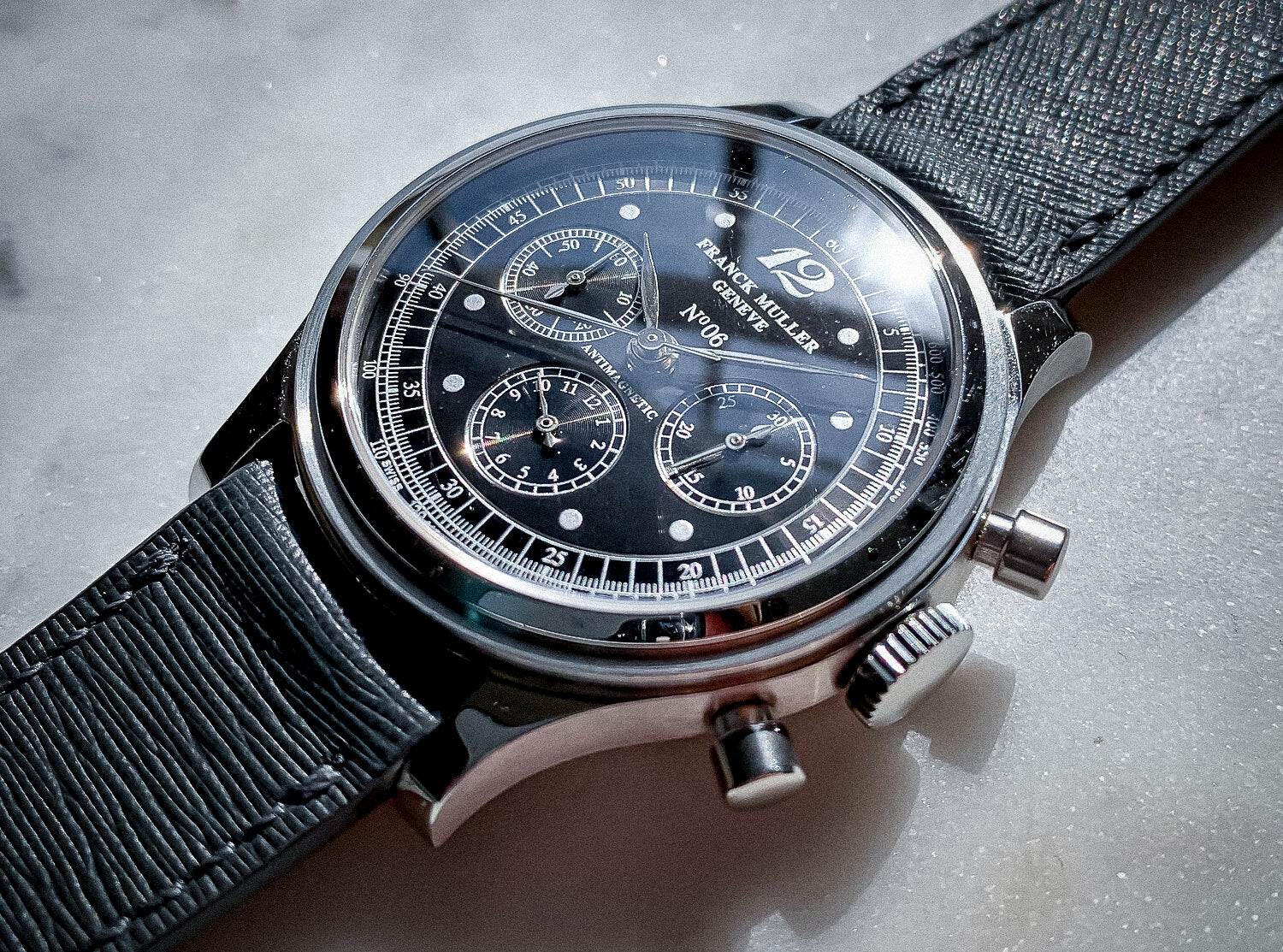 1 of 50 Early Franck Muller Steel Chronograph – Hairspring
