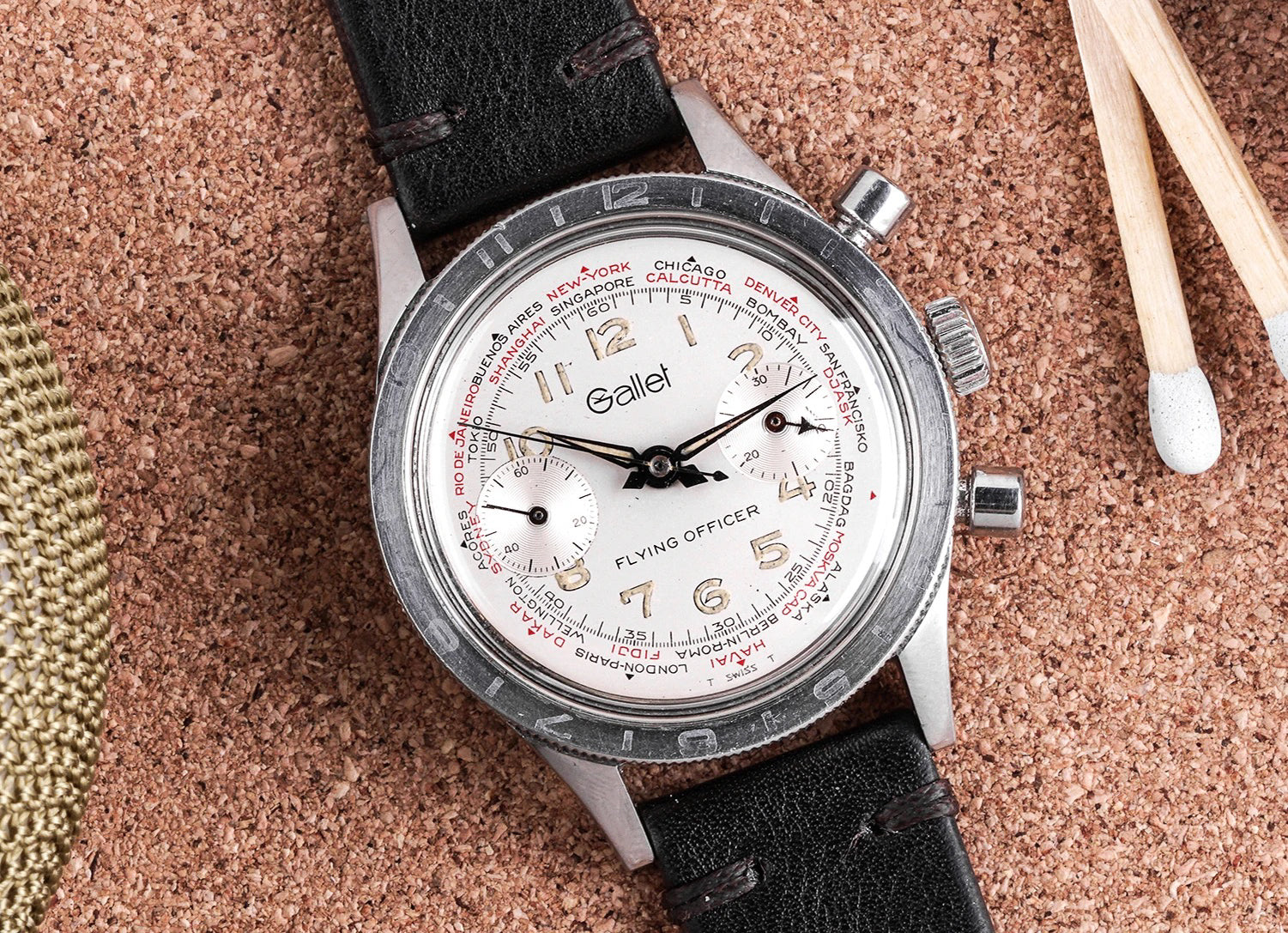 1960s Gallet Flying Officer World Time – Hairspring