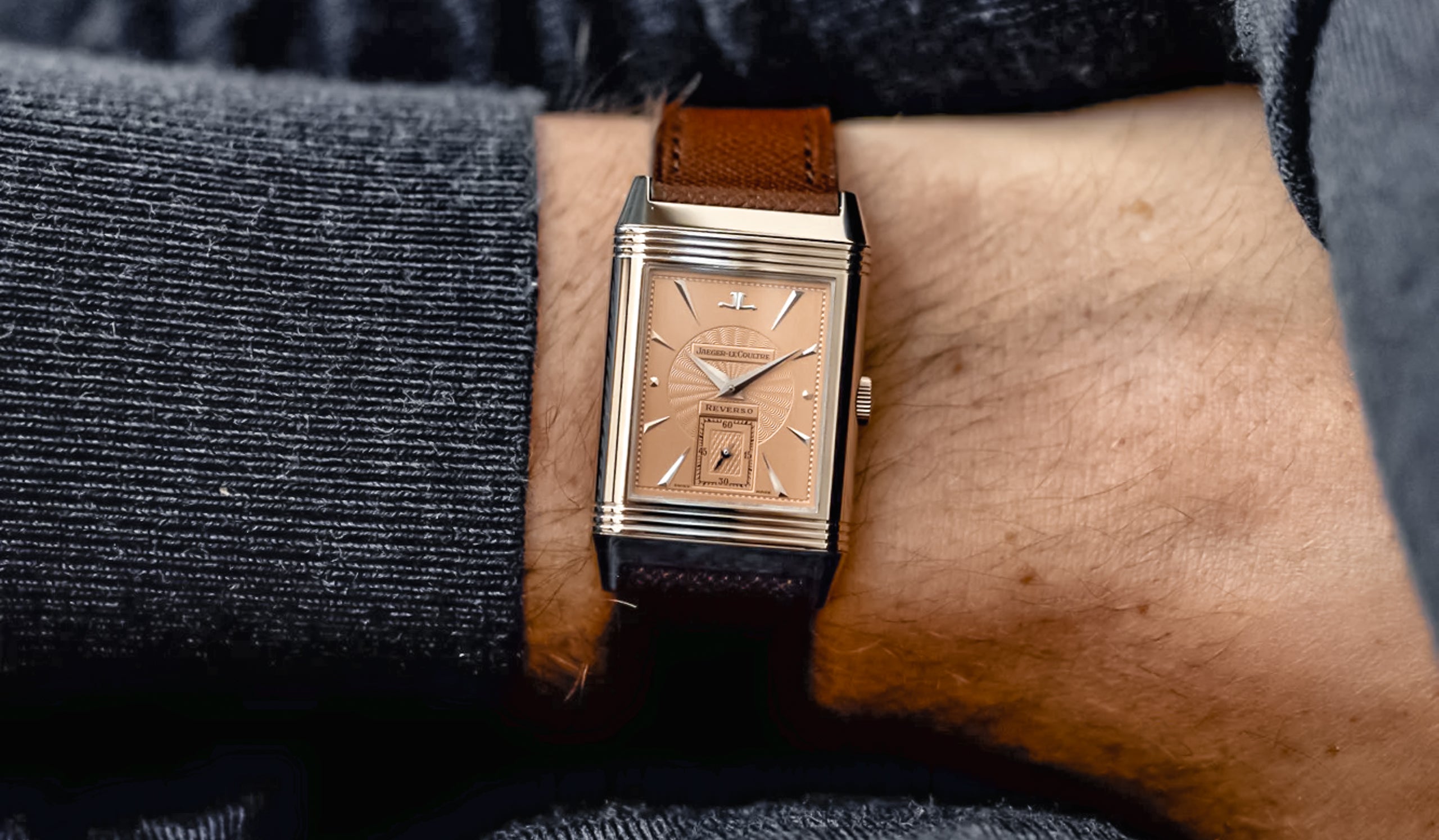 1 of 200 Salmon Guilloché Jaeger-LeCoultre Reverso Art Deco