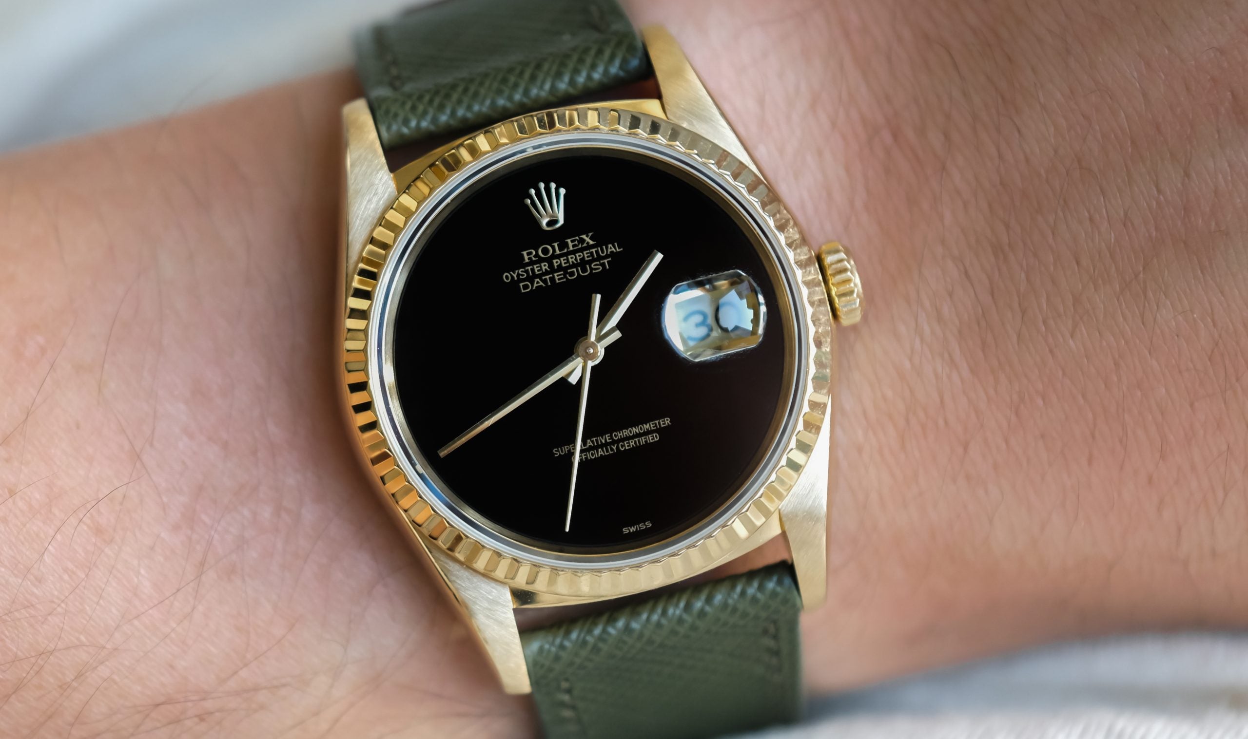 ロレックス Onyx Dial 16238 Rolex Datejust – Hairspring