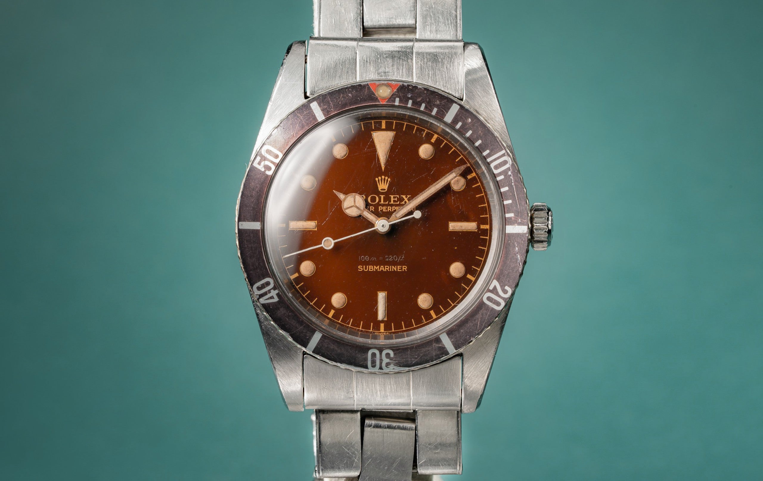 Double-Burgundy, Wabi-Sabi Tropical Rolex 6536 – Hairspring