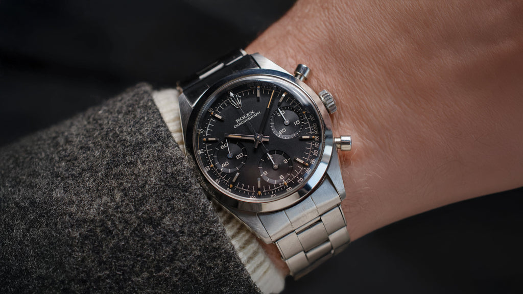 Black Galvanic Dial 6238 Rolex 'Pre-Daytona' Chronograph