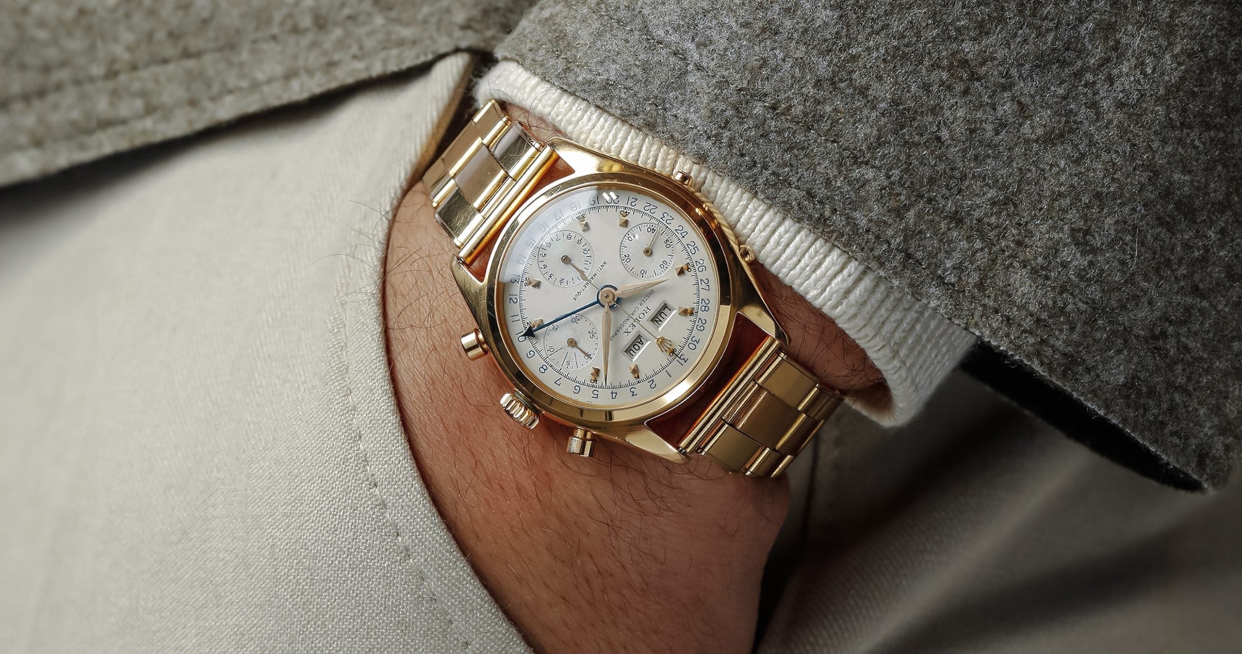 6036 Rolex 'Jean-Claude Killy' Datocompax, Pink Gold – Hairspring