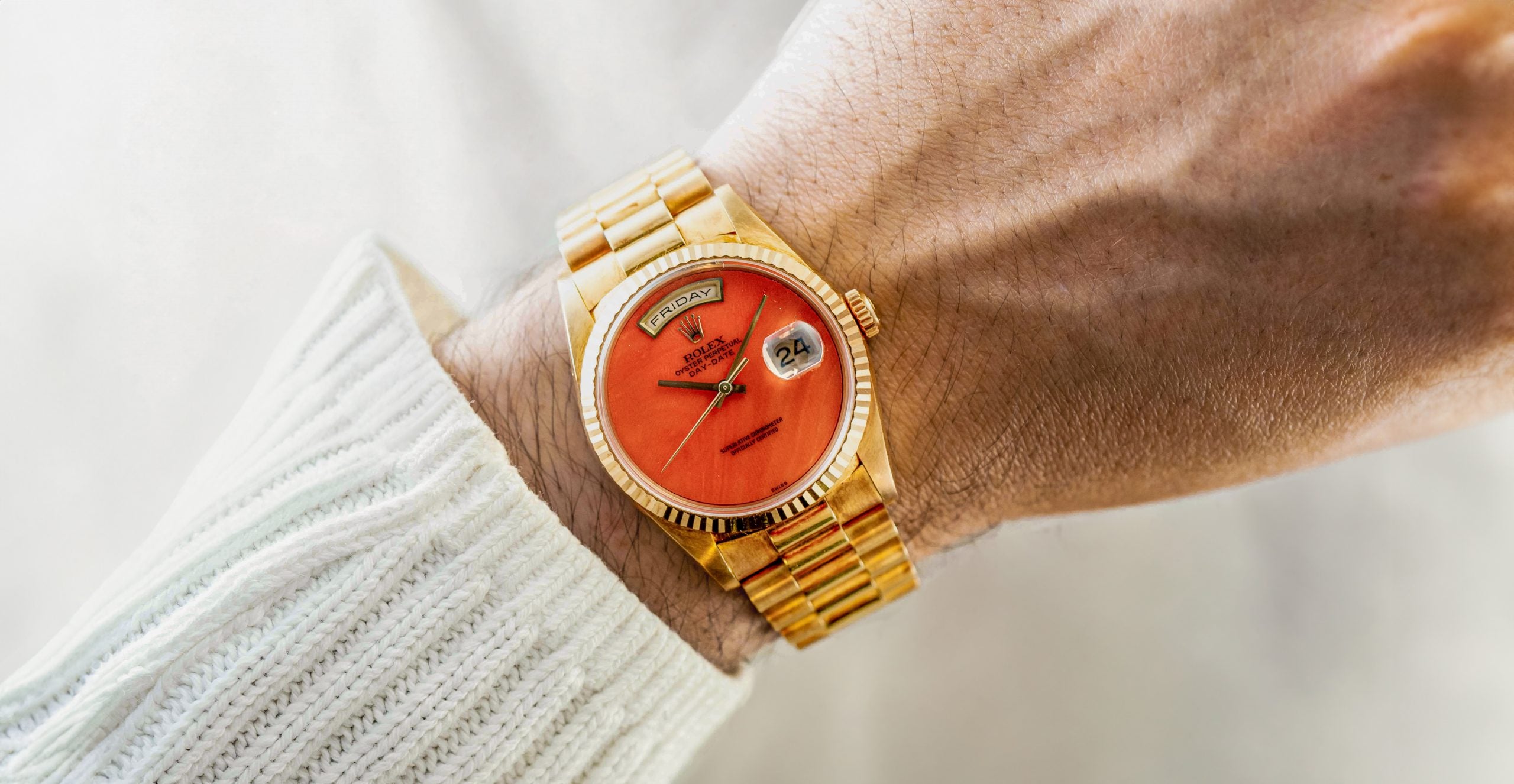 Rolex-Day-Date-Coral-Dial-18238