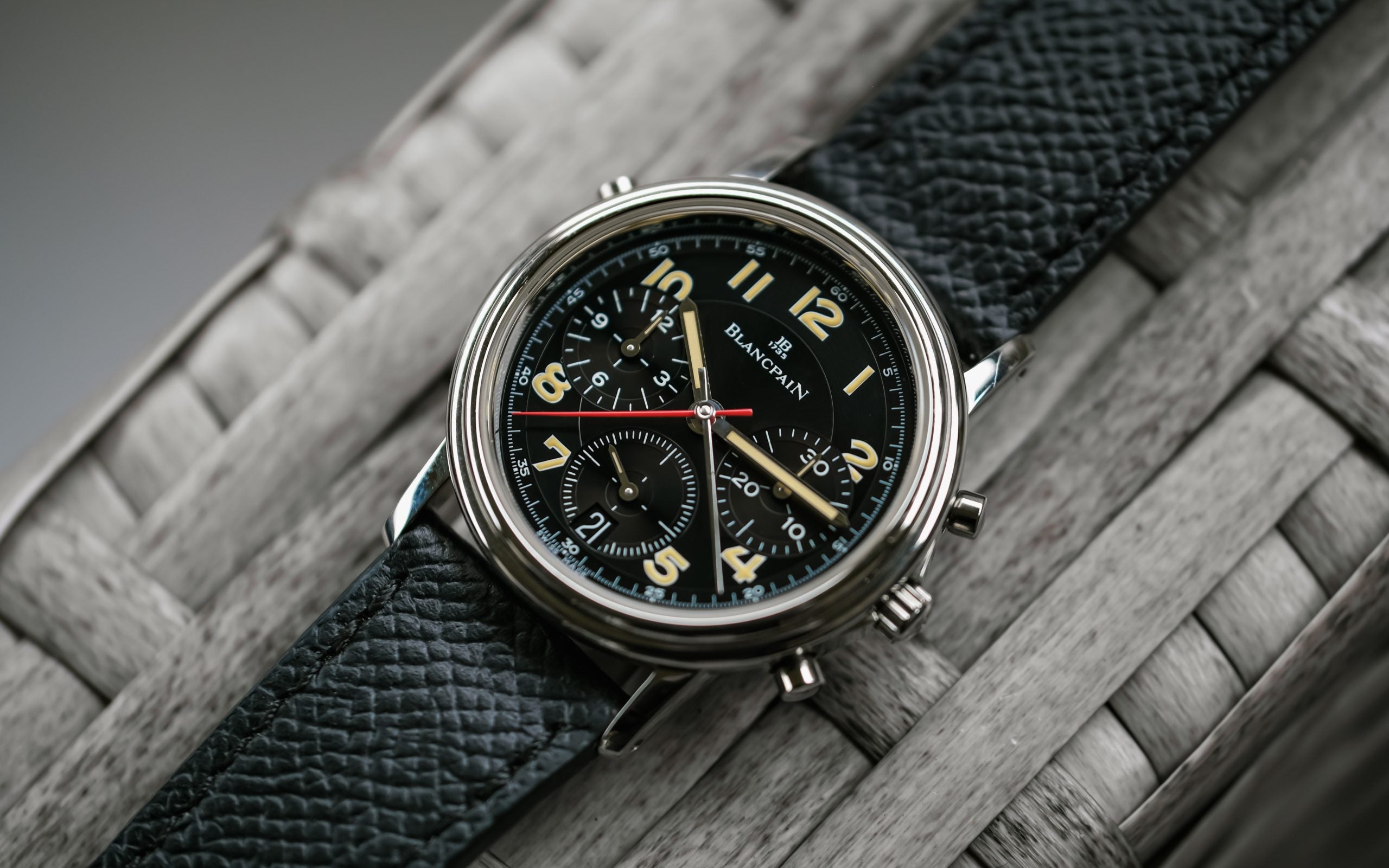 Military Dial 1186 Blancpain Split Seconds – Hairspring