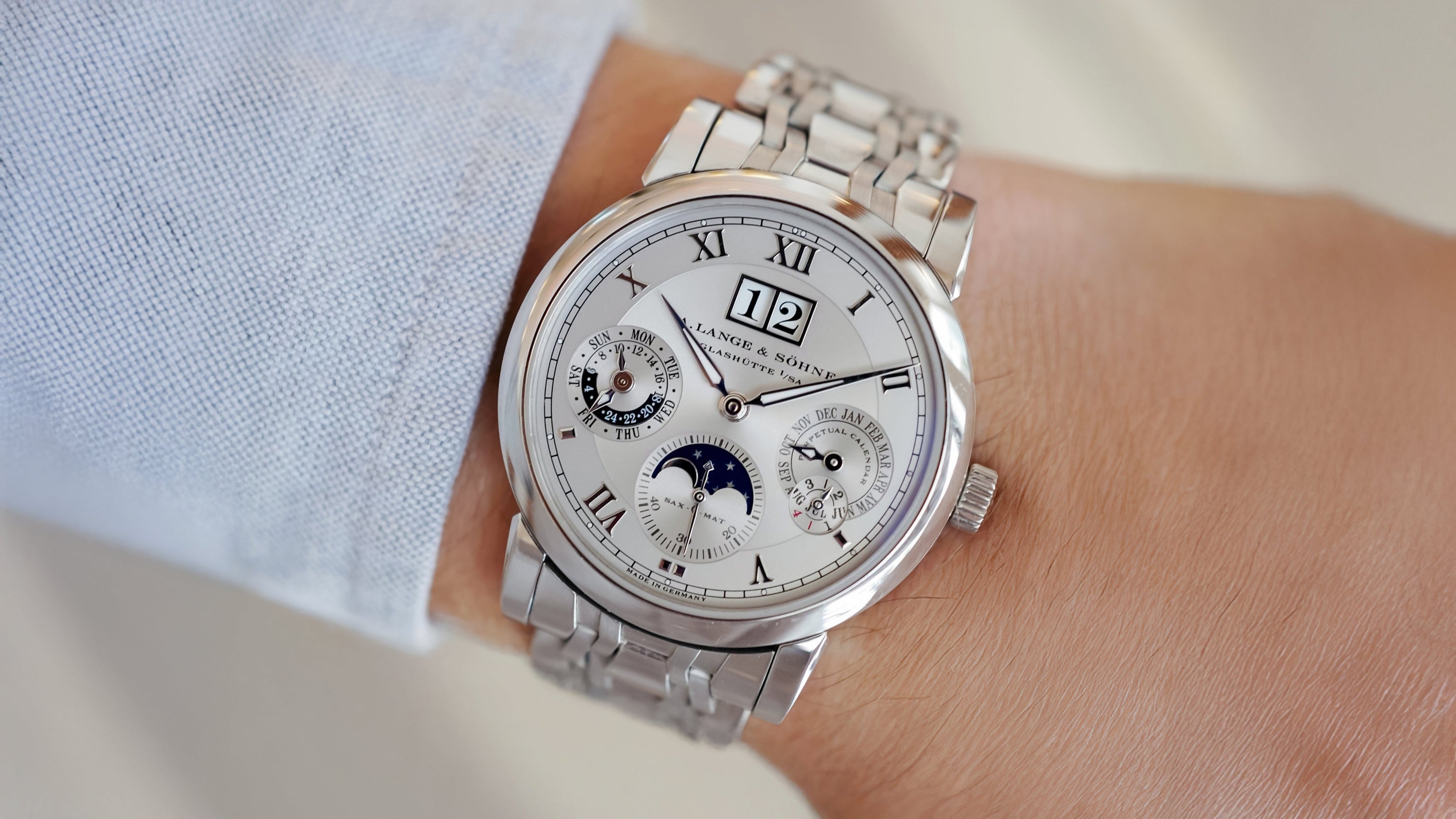 310.225 A. Lange & Söhne Langematik Perpetual, Wellendorff Bracelet