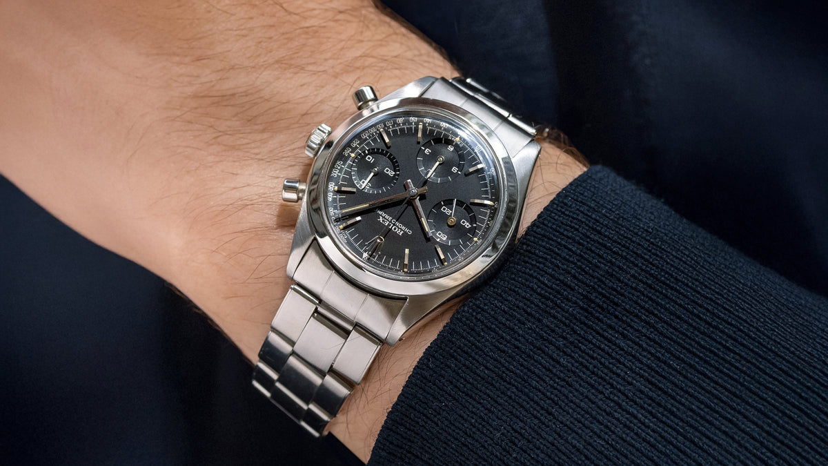 Black Galvanic Dial 6238 Rolex 'Pre-Daytona' Chronograph