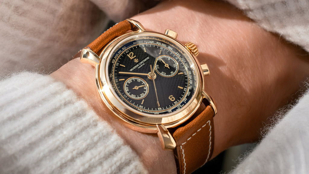 Black Guillcohé Dial 47111 Vacheron Constantin Chronograph