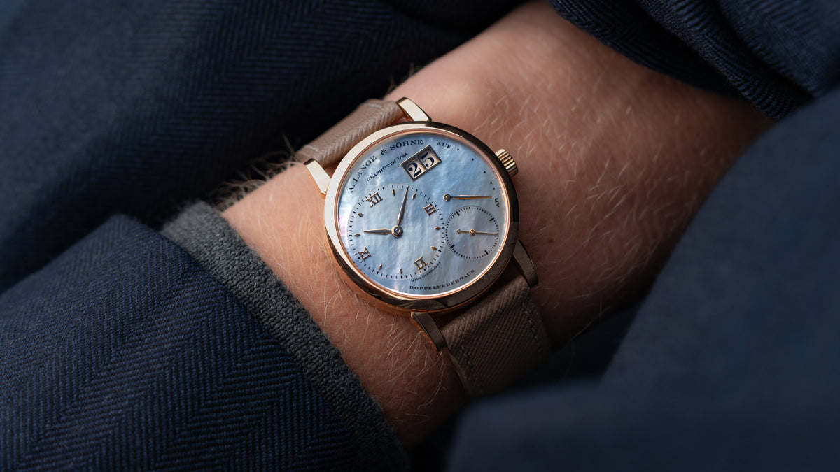 113.041, Little Lange 1, Blue Mother of Pearl Dial, Pink Gold