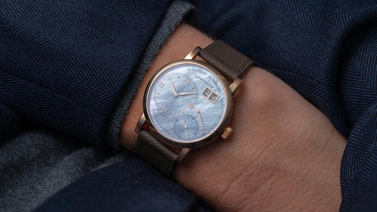 113.041, Little Lange 1, Blue Mother of Pearl Dial, Pink Gold