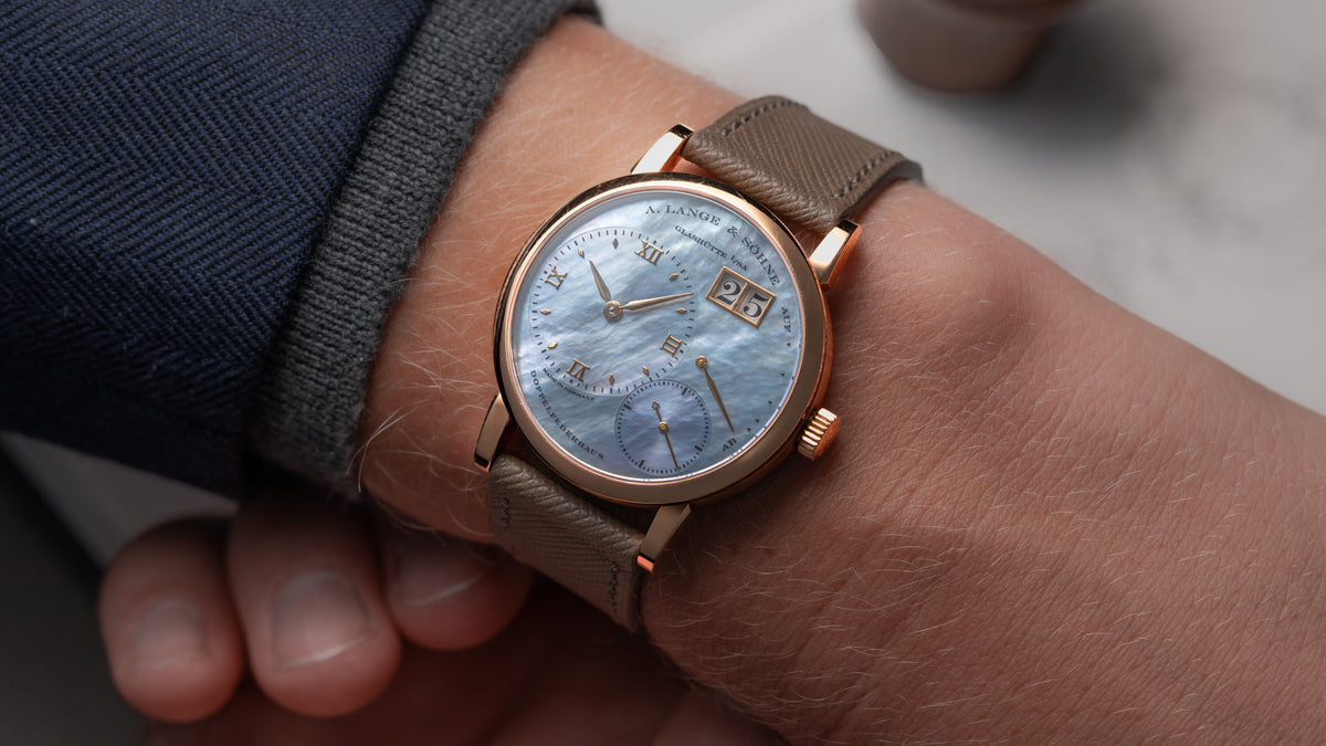 113.041, Little Lange 1, Blue Mother of Pearl Dial, Pink Gold