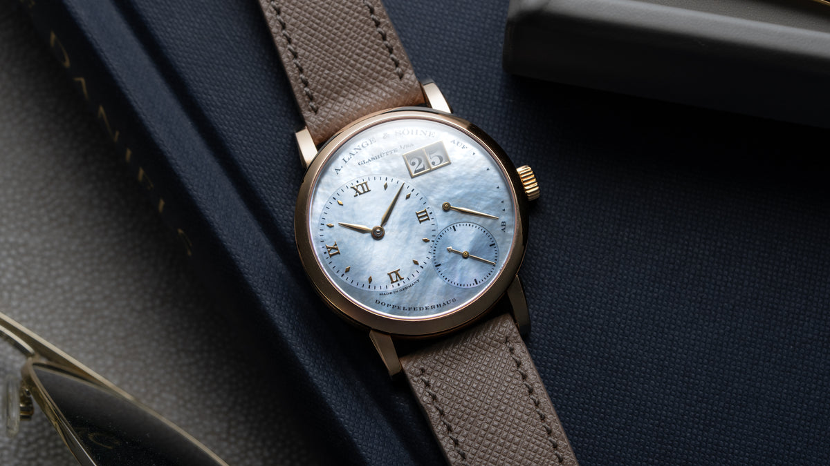 113.041, Little Lange 1, Blue Mother of Pearl Dial, Pink Gold