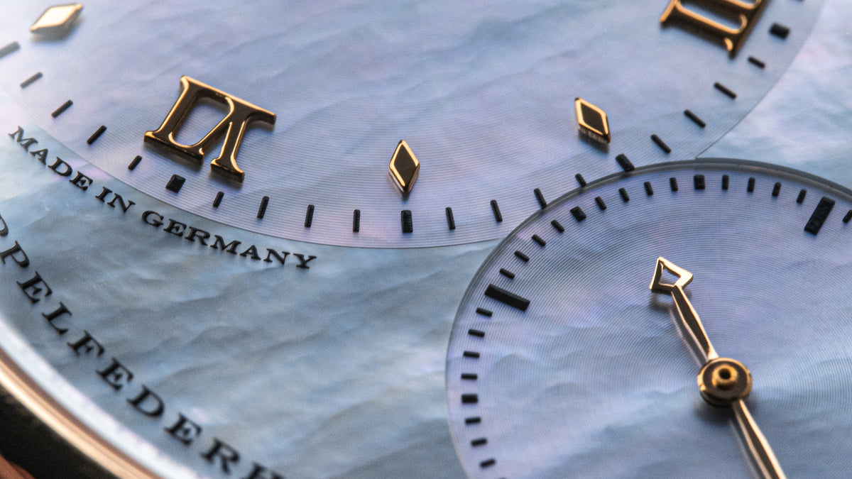 113.041, Little Lange 1, Blue Mother of Pearl Dial, Pink Gold