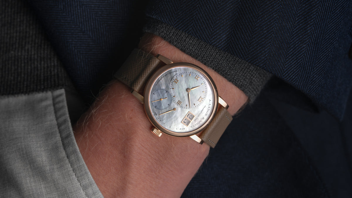 113.041, Little Lange 1, Blue Mother of Pearl Dial, Pink Gold