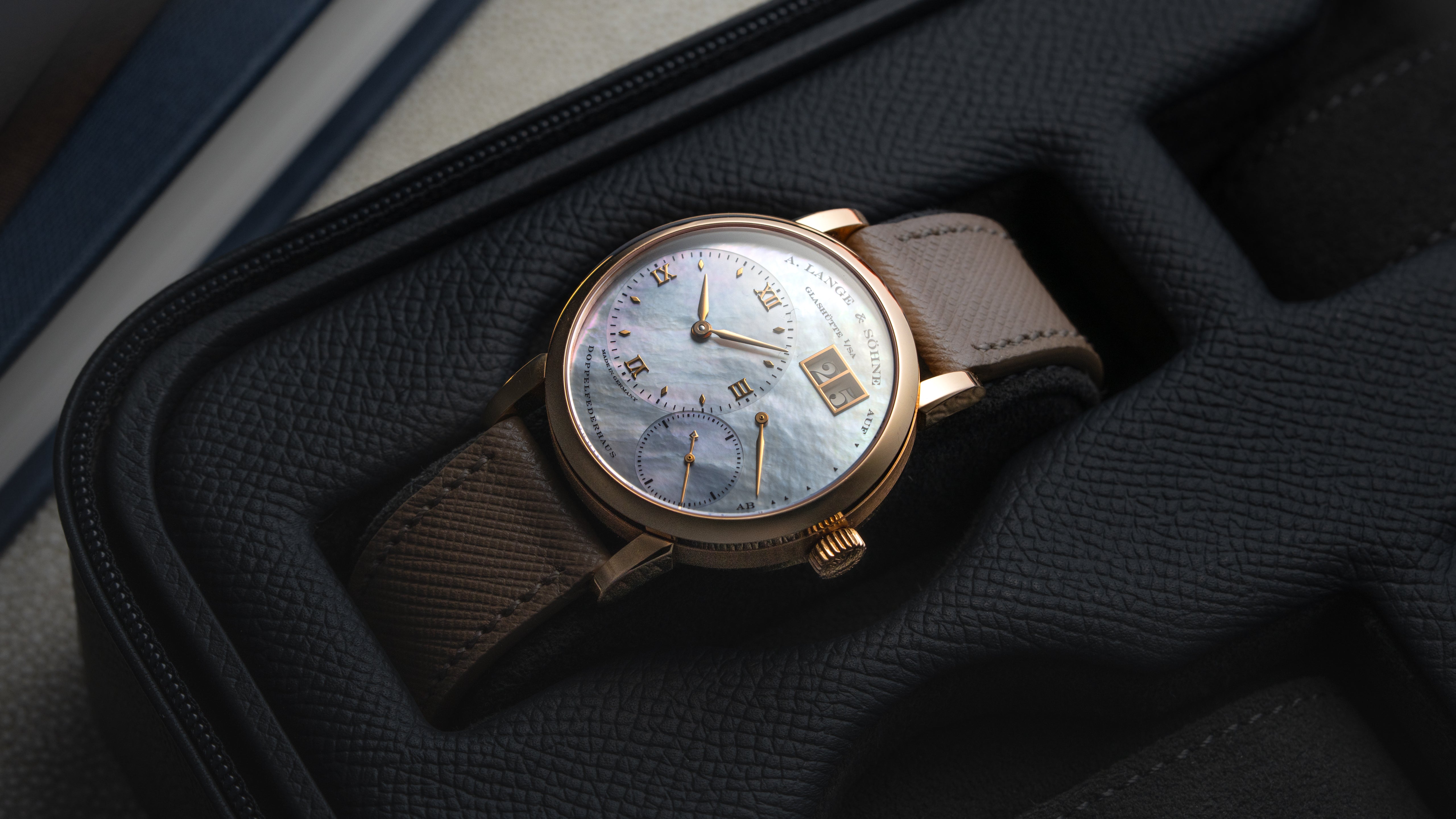 113.041, Little Lange 1, Blue Mother of Pearl Dial, Pink Gold