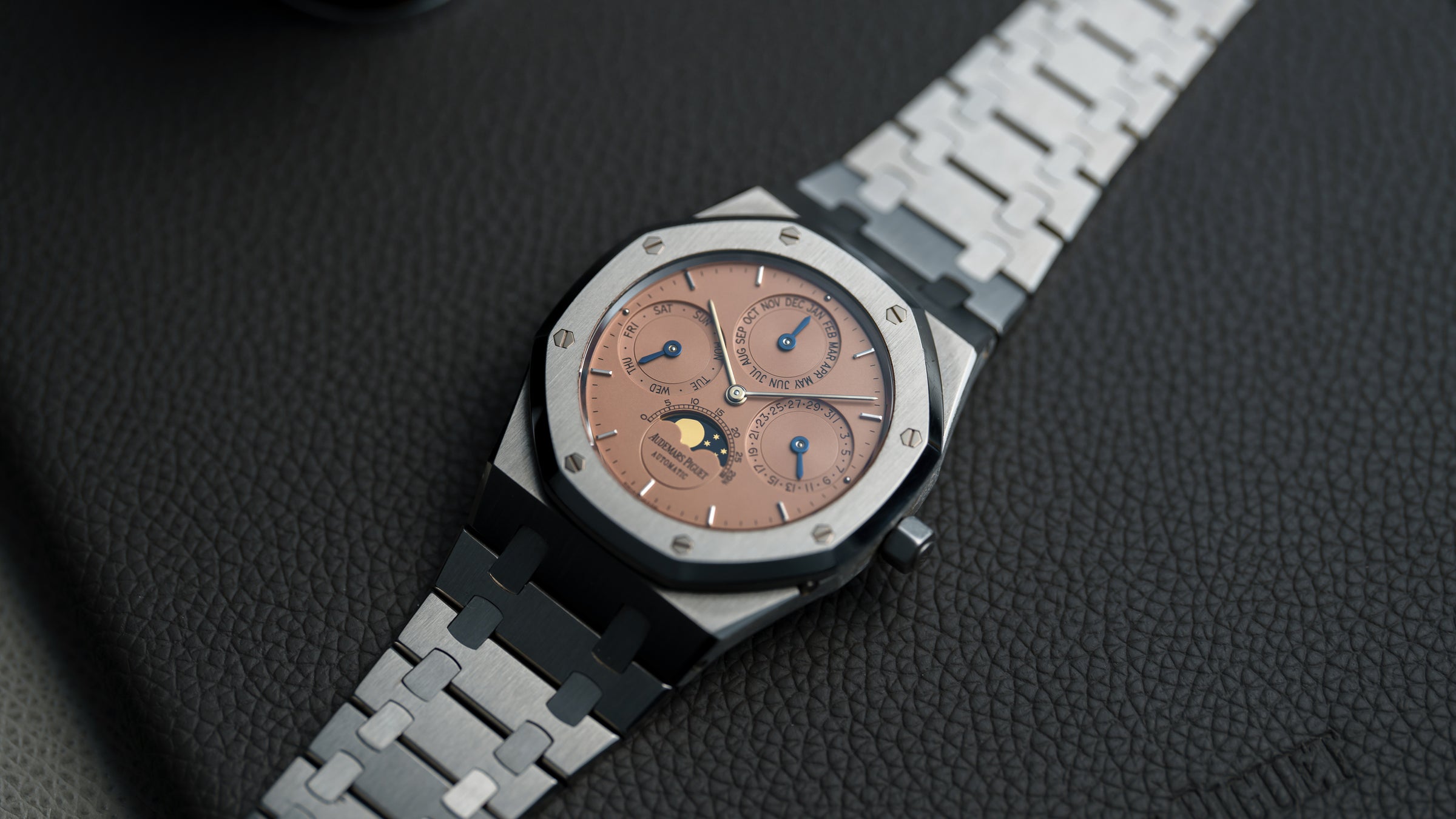 25654ST, Royal Oak Perpetual Calendar, Salmon Dial, Steel