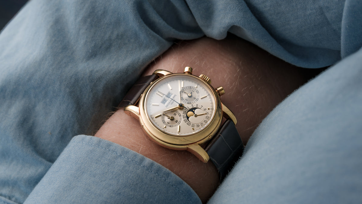 3970EJ, Second Series, Perpetual Calendar Chronograph, Yellow Gold