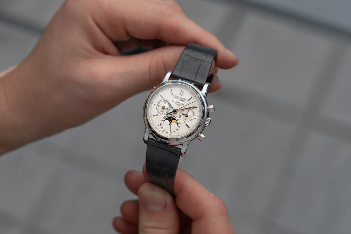 3970EP, 'Big Hallmark' Second Series, Perpetual Calendar Chronograph, Platinum