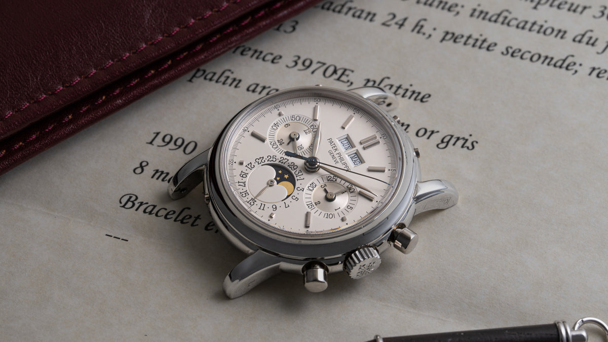 3970EP, 'Big Hallmark' Second Series, Perpetual Calendar Chronograph, Platinum