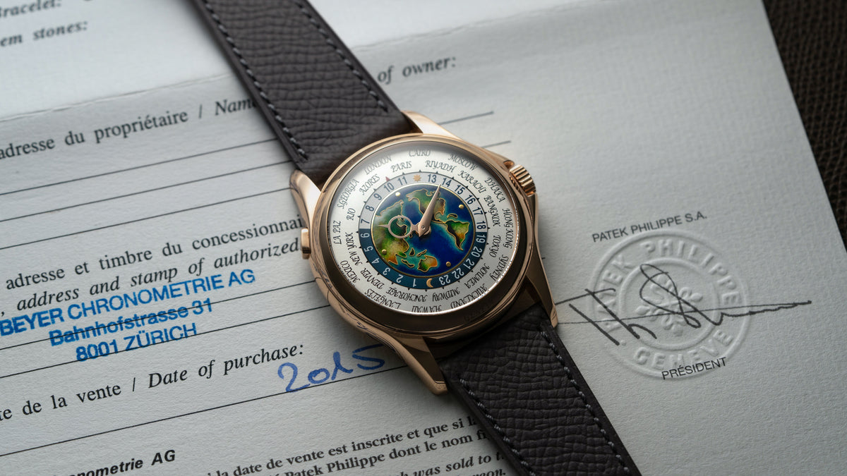 5131R, World Time, Cloisonné Enamel, Pink Gold