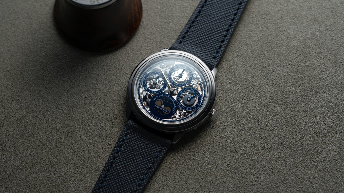 25668PT, Perpetual Calendar Skeleton, Platinum