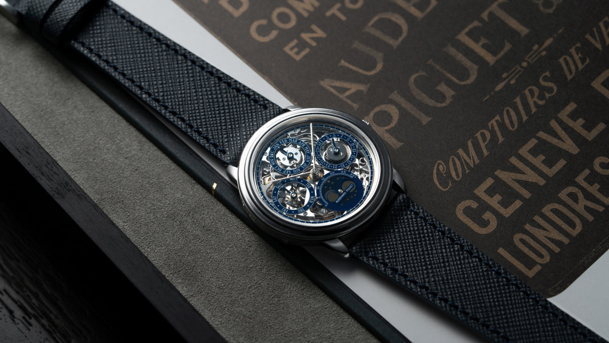 25668PT, Perpetual Calendar Skeleton, Platinum