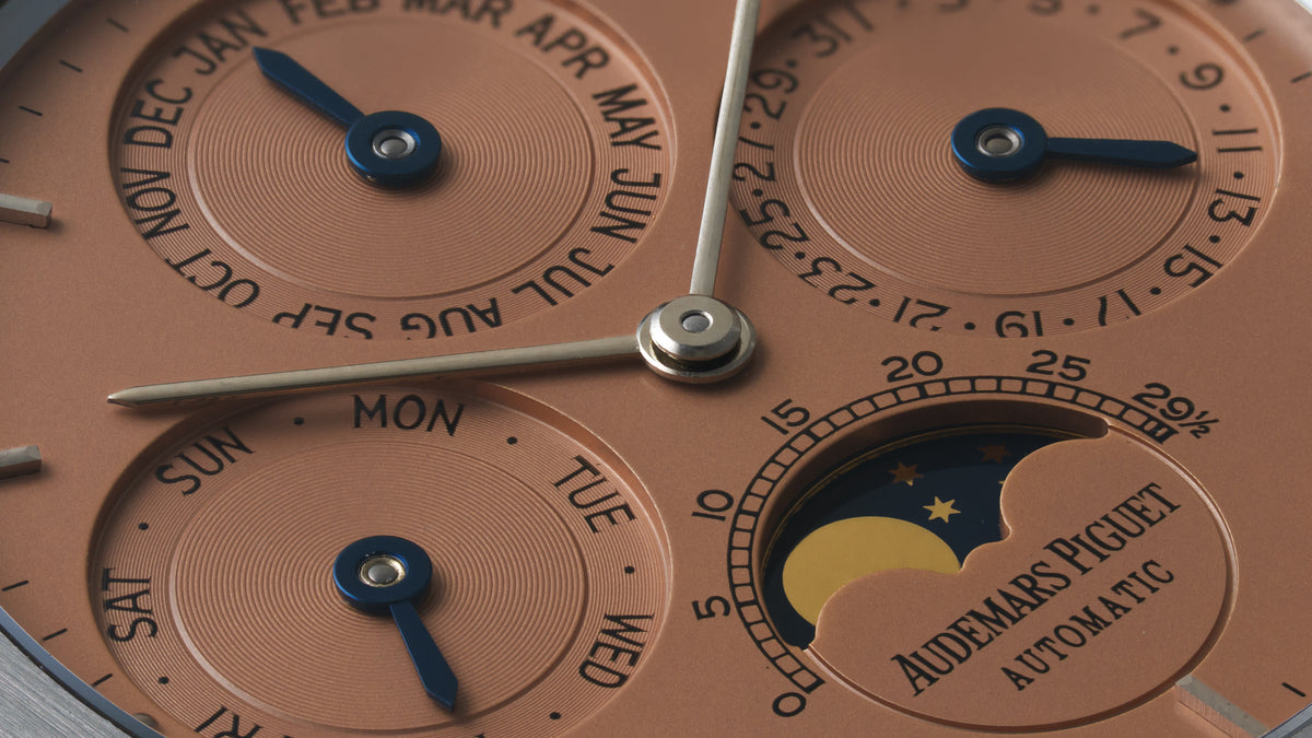 25654ST, Royal Oak Perpetual Calendar, Salmon Dial, Steel