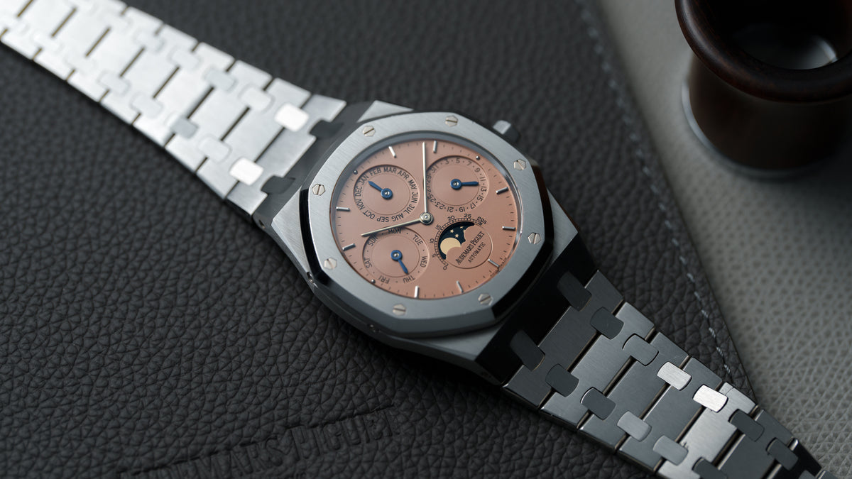 25654ST, Royal Oak Perpetual Calendar, Salmon Dial, Steel