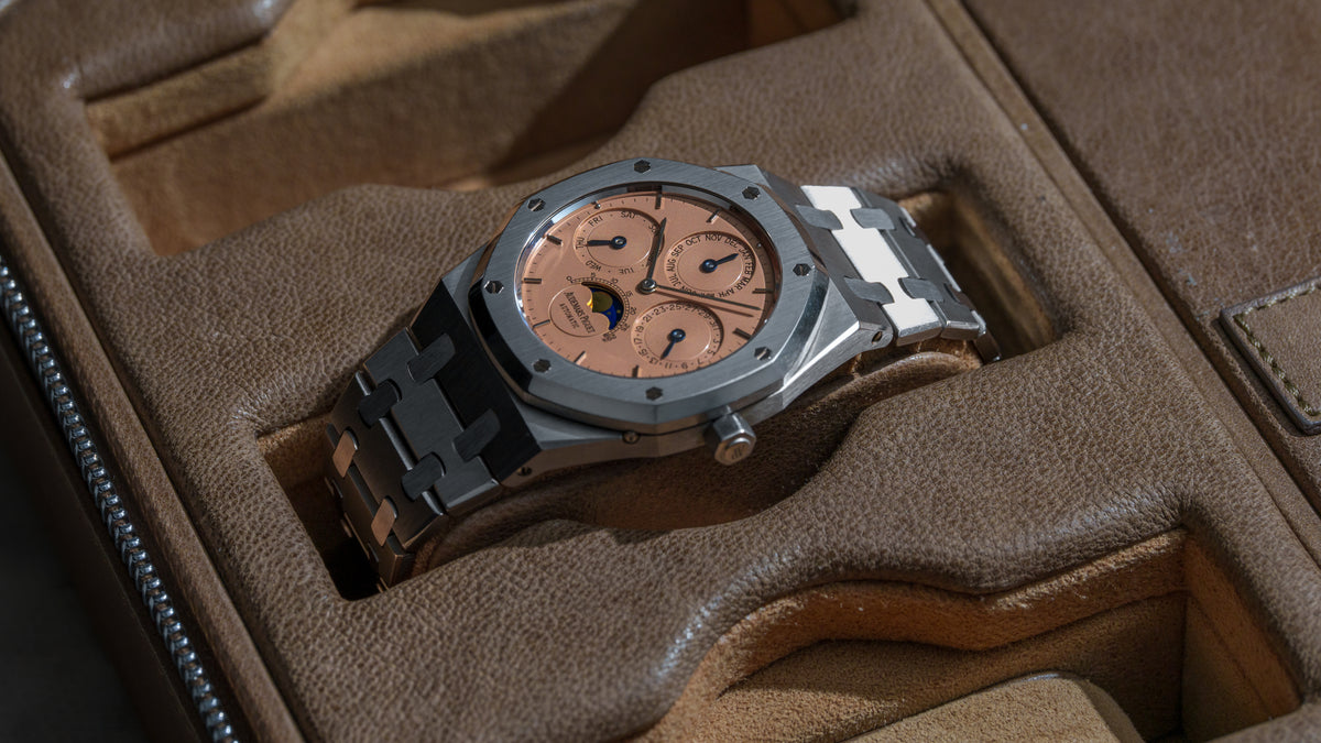 25654ST, Royal Oak Perpetual Calendar, Salmon Dial, Steel