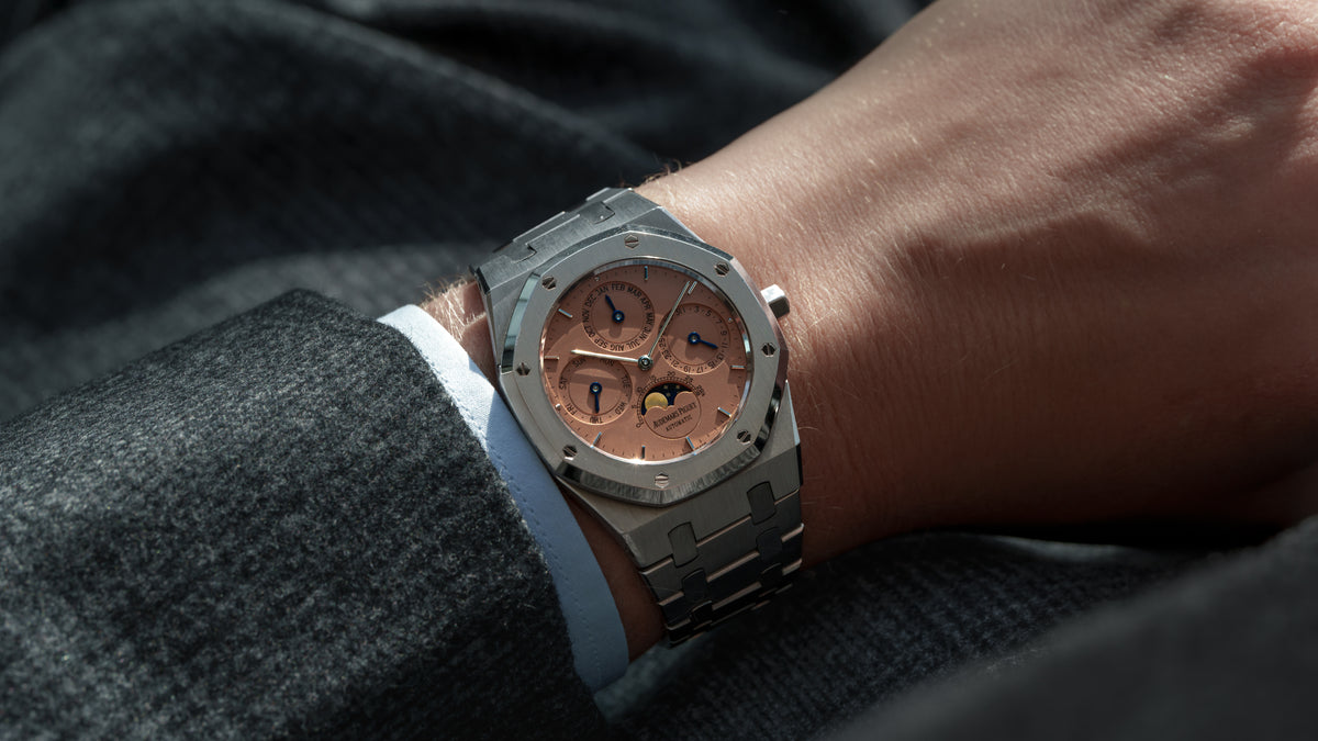 25654ST, Royal Oak Perpetual Calendar, Salmon Dial, Steel