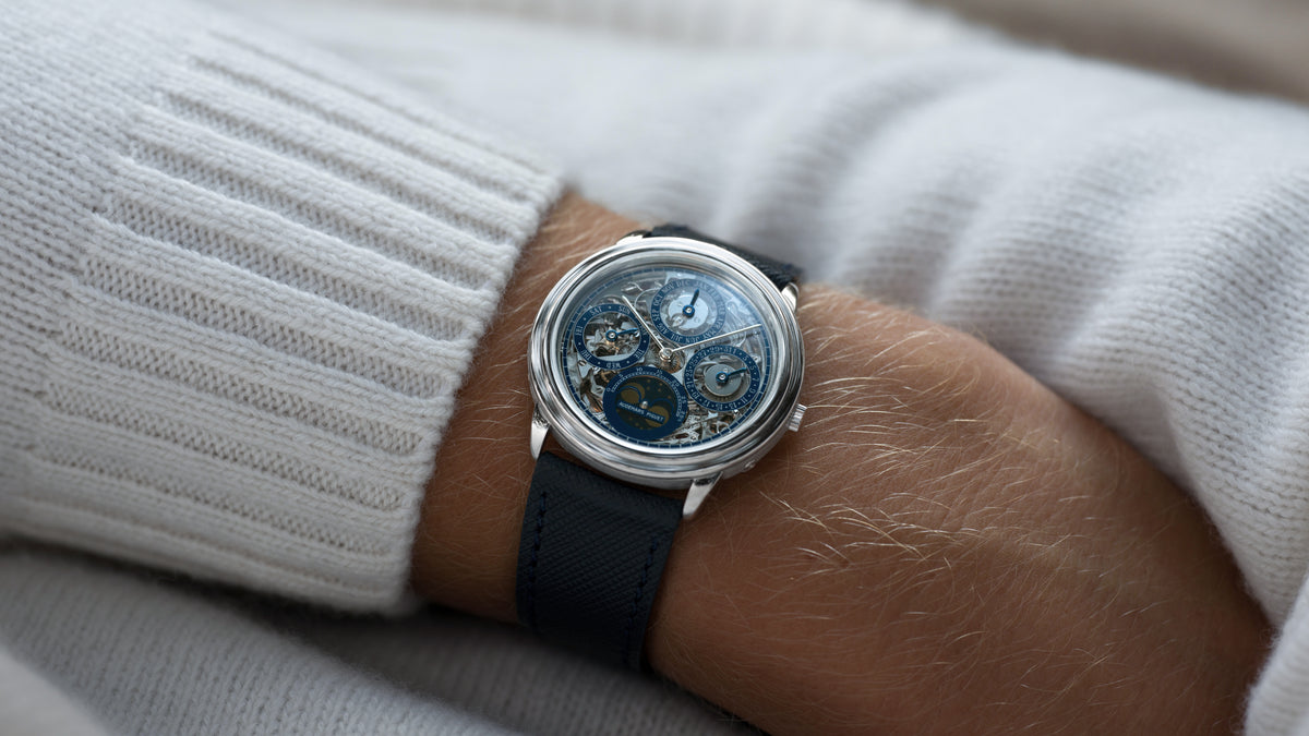 25668PT, Perpetual Calendar Skeleton, Platinum
