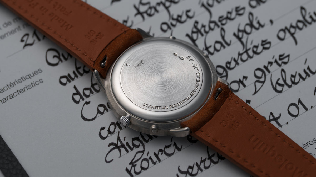 25681PT, 'Clover' Perpetual Calendar, Platinum