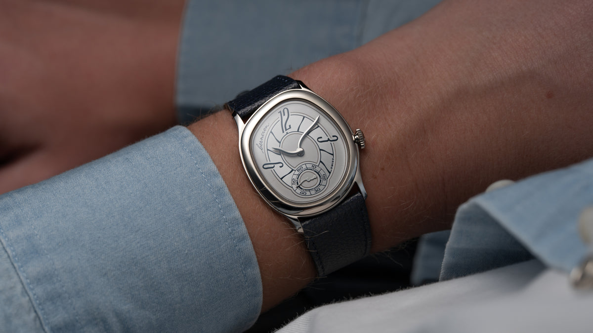 Mirage 38, Prussian Blue, White Gold