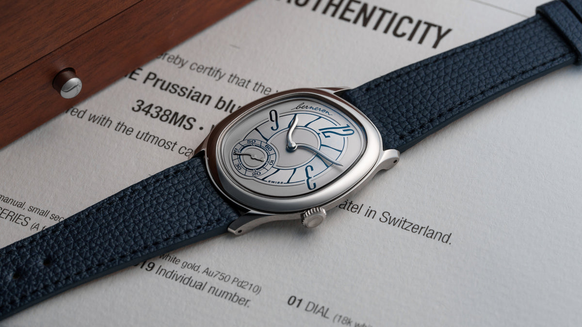 Mirage 38, Prussian Blue, White Gold