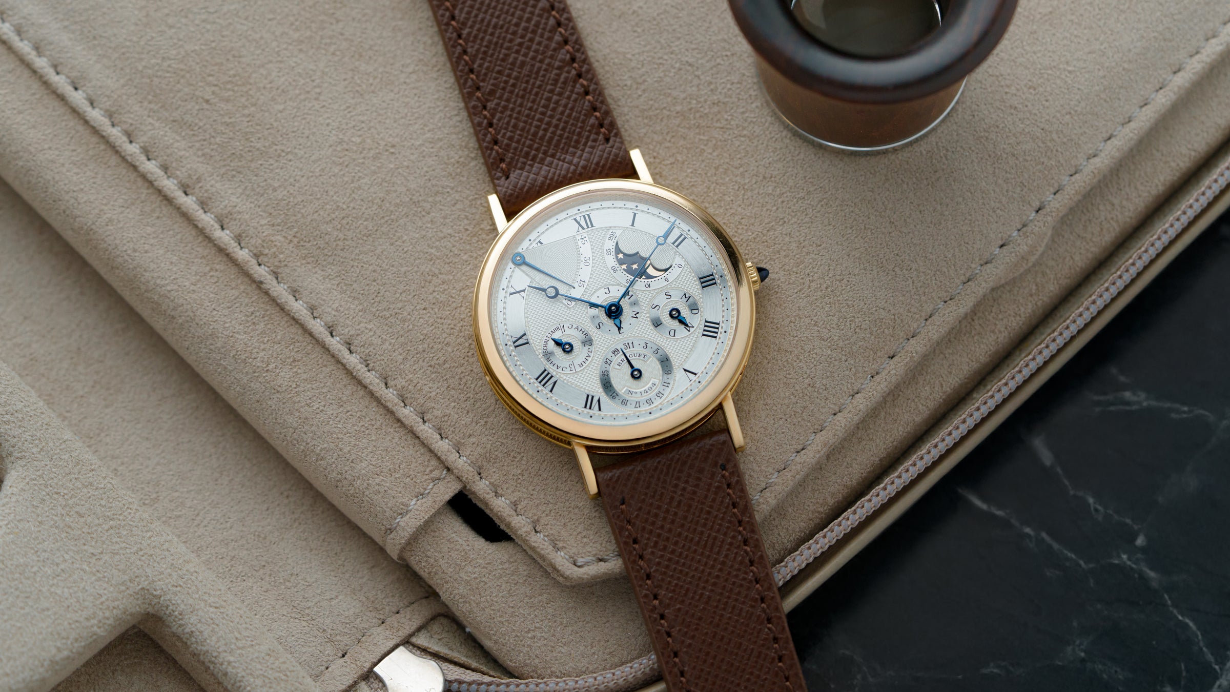 3310, Classique Perpetual Calendar, German Dial, Yellow Gold