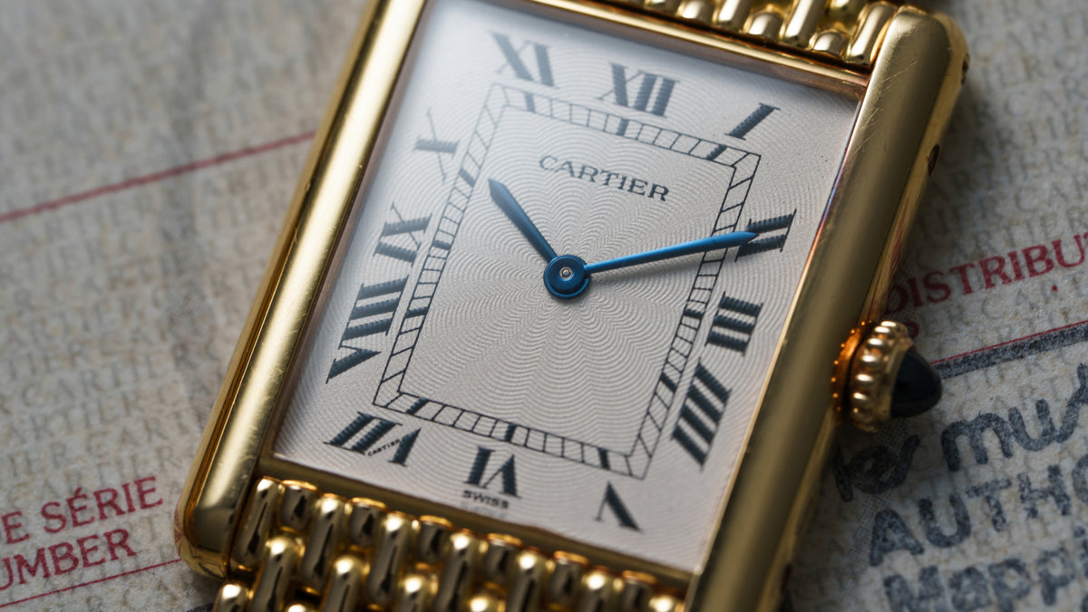96065, Tank Louis Extra Plate, 'Pre-CPCP', Yellow Gold