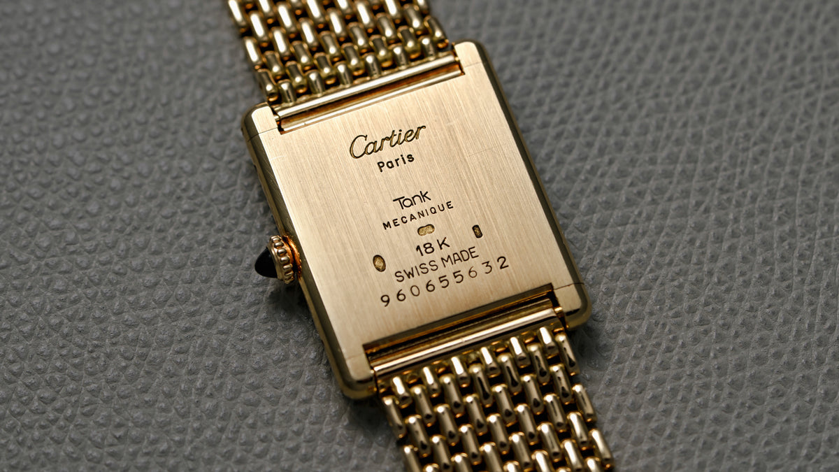 96065, Tank Louis Extra Plate, 'Pre-CPCP', Yellow Gold